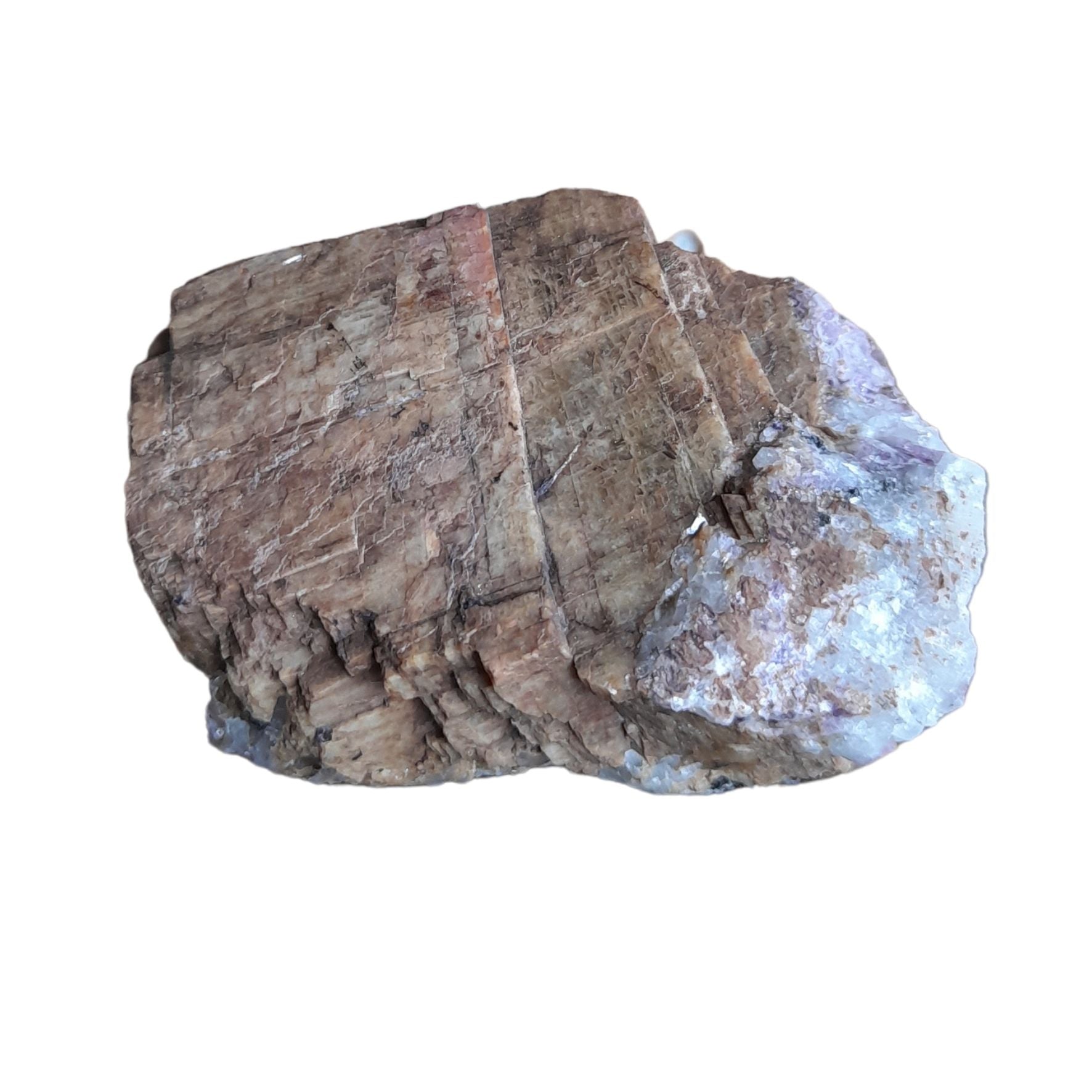 Magnesite with inclusions of with quartz, purple fluorite & sphalerite