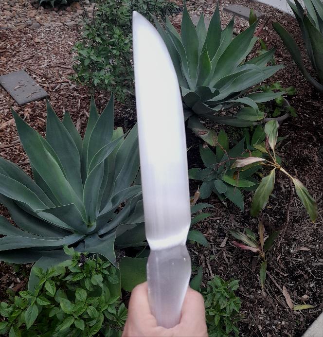 Selenite (Satin Spar) Knife, large