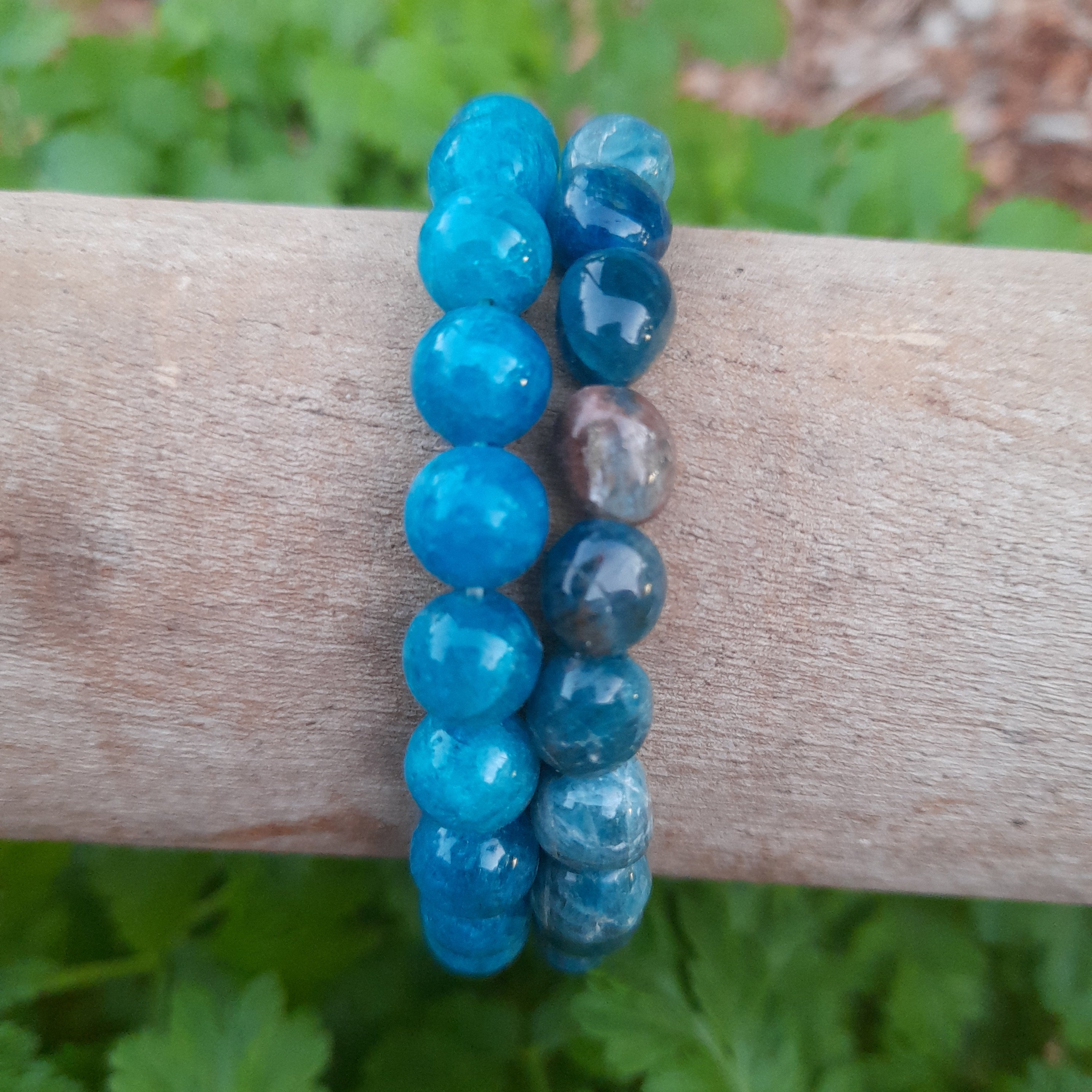 Blue Apatite Crystal Bracelet