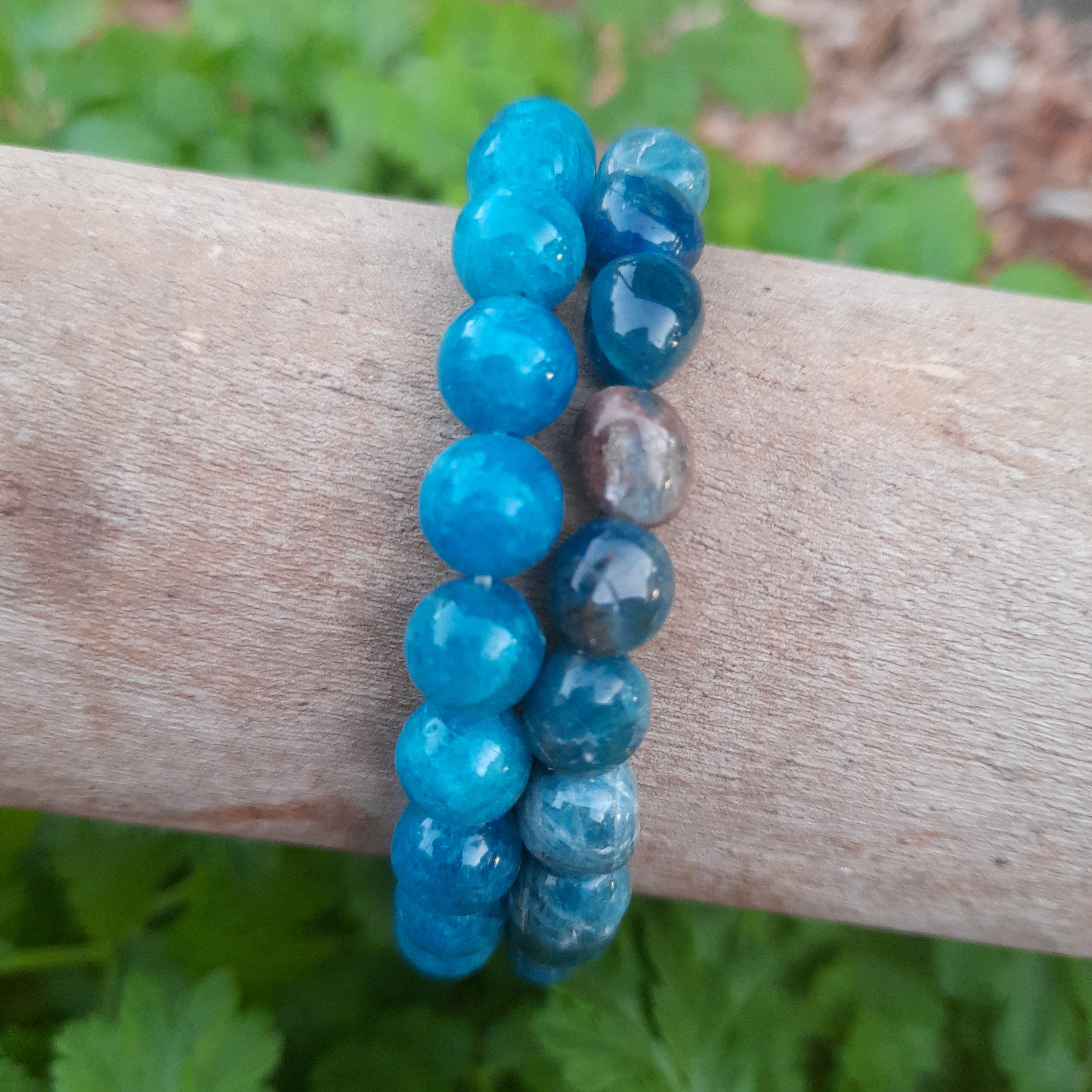 Blue Apatite Crystal Bracelet
