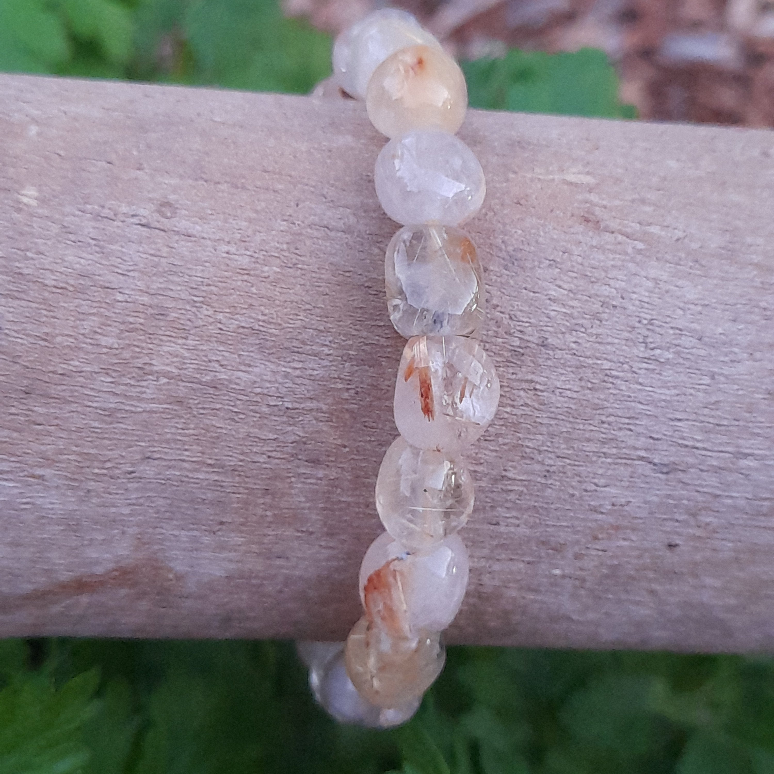 Rutilated Quartz Crystal Bracelet