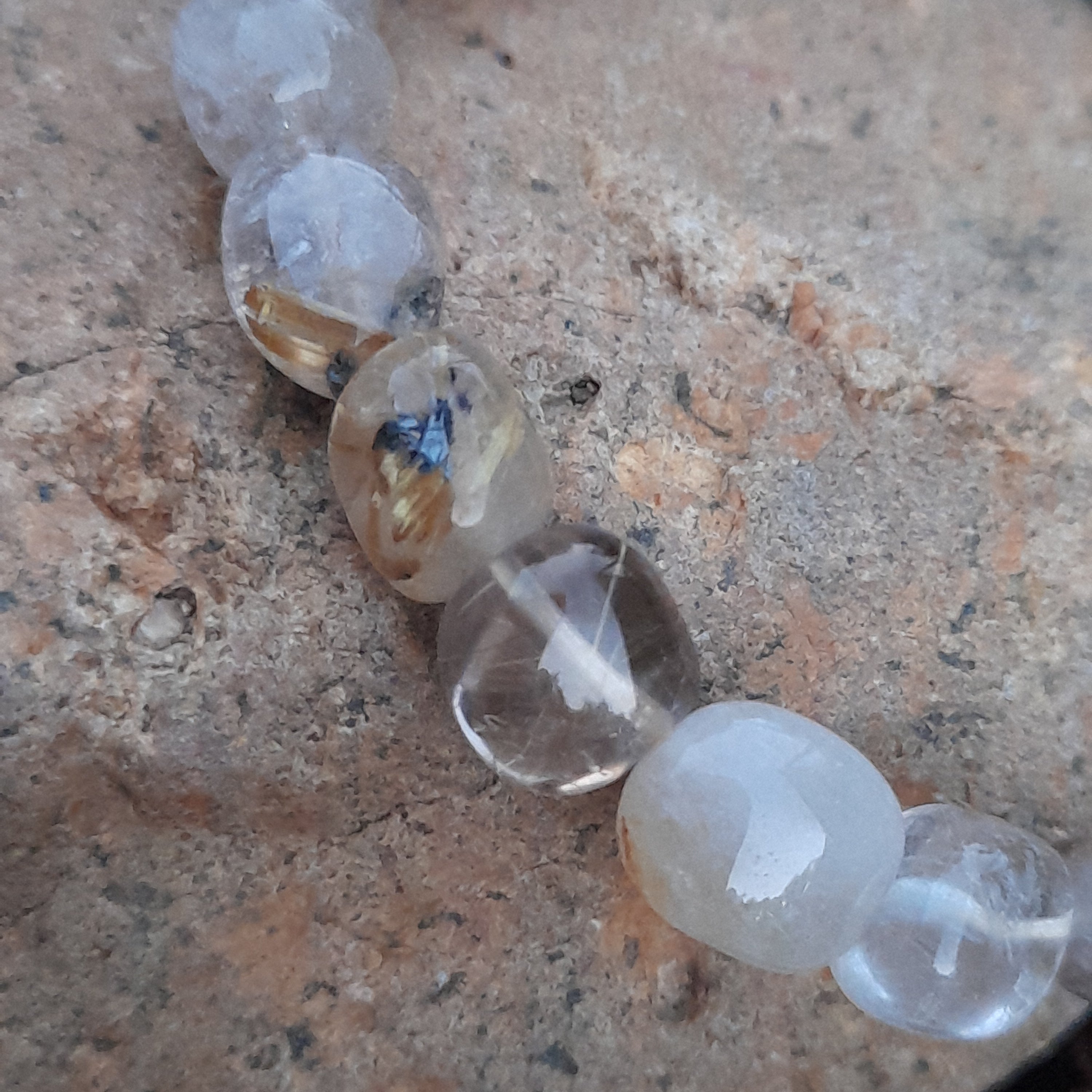 Rutilated Quartz Crystal Bracelet
