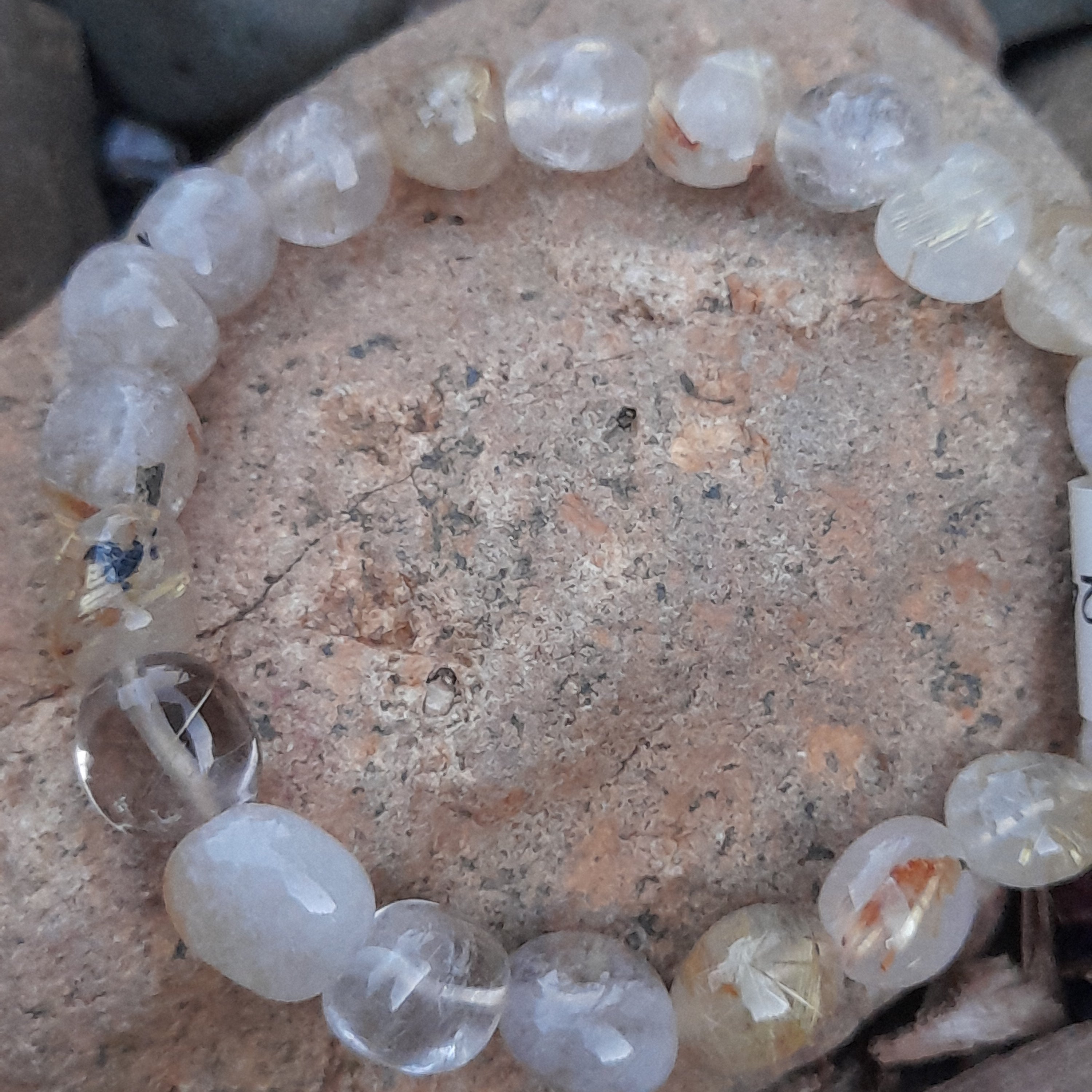 Rutilated Quartz Crystal Bracelet