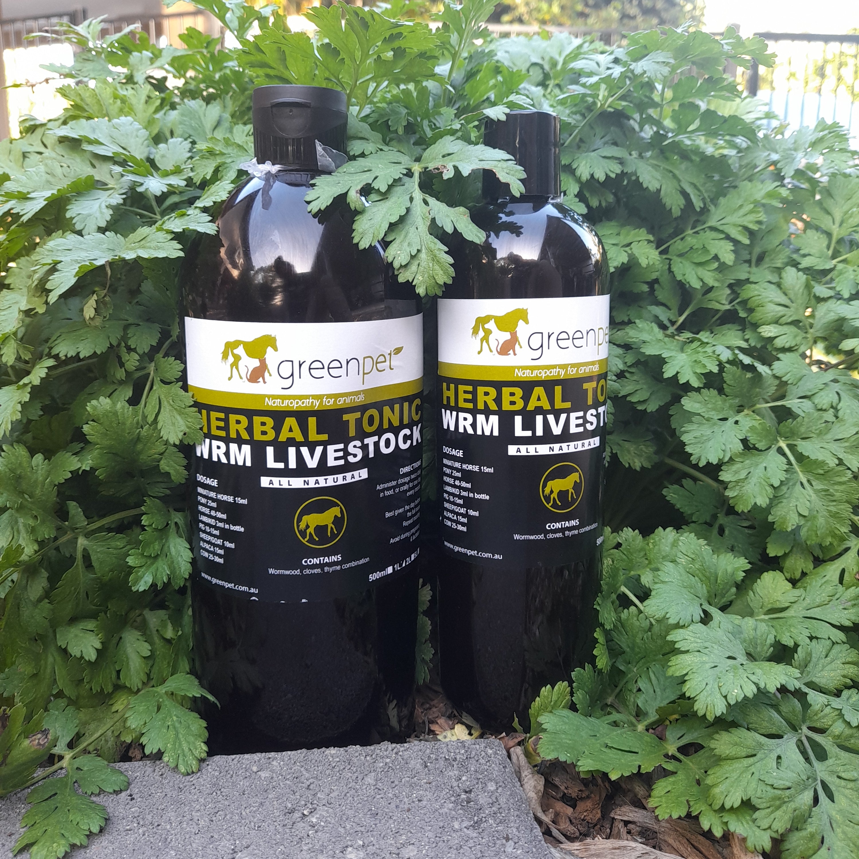 Greenpet Herbal WRM Tonic: Livestock 1Lt