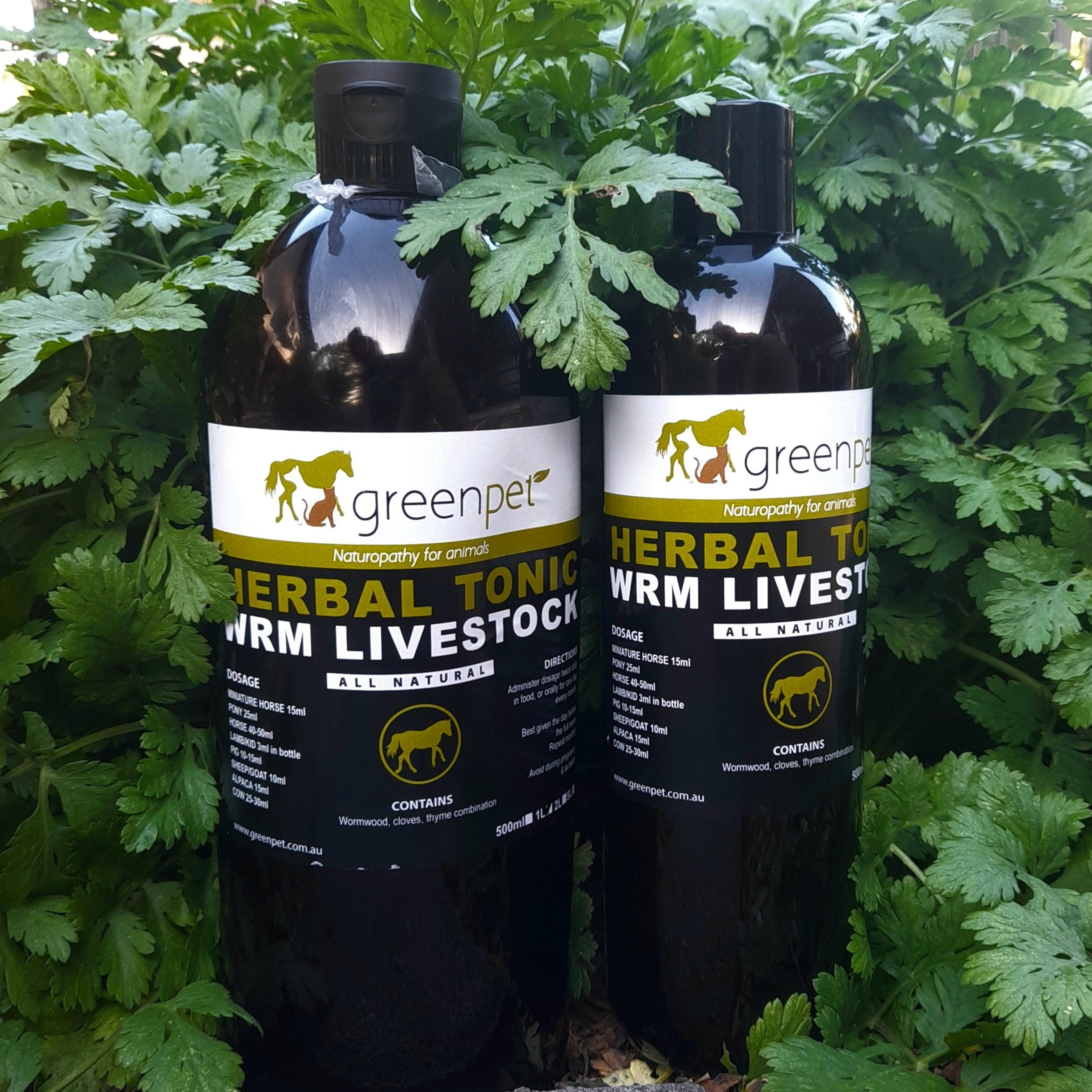 Greenpet Herbal WRM Tonic: Livestock 1Lt