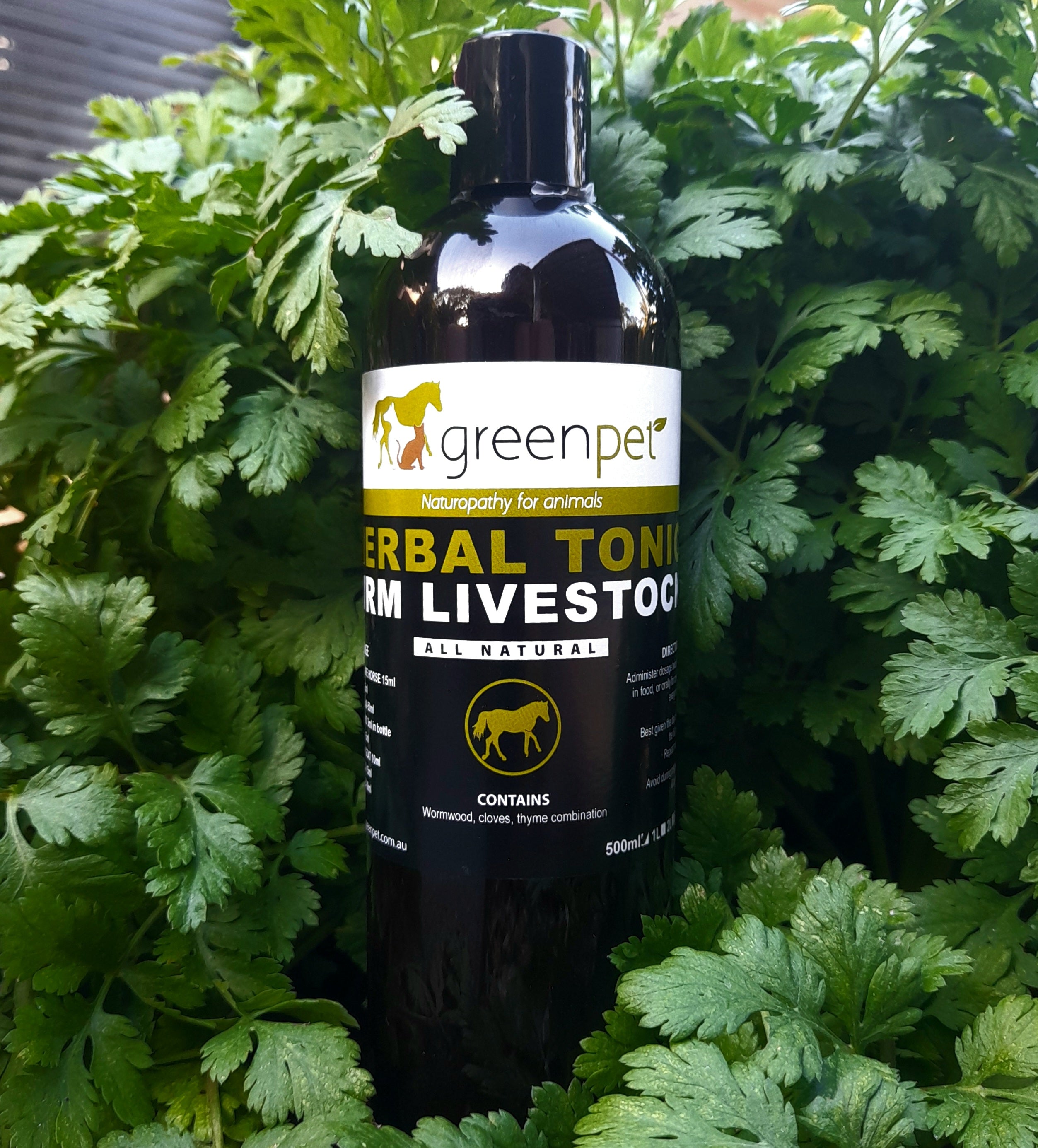 Greenpet Herbal WRM Tonic: Livestock 1Lt