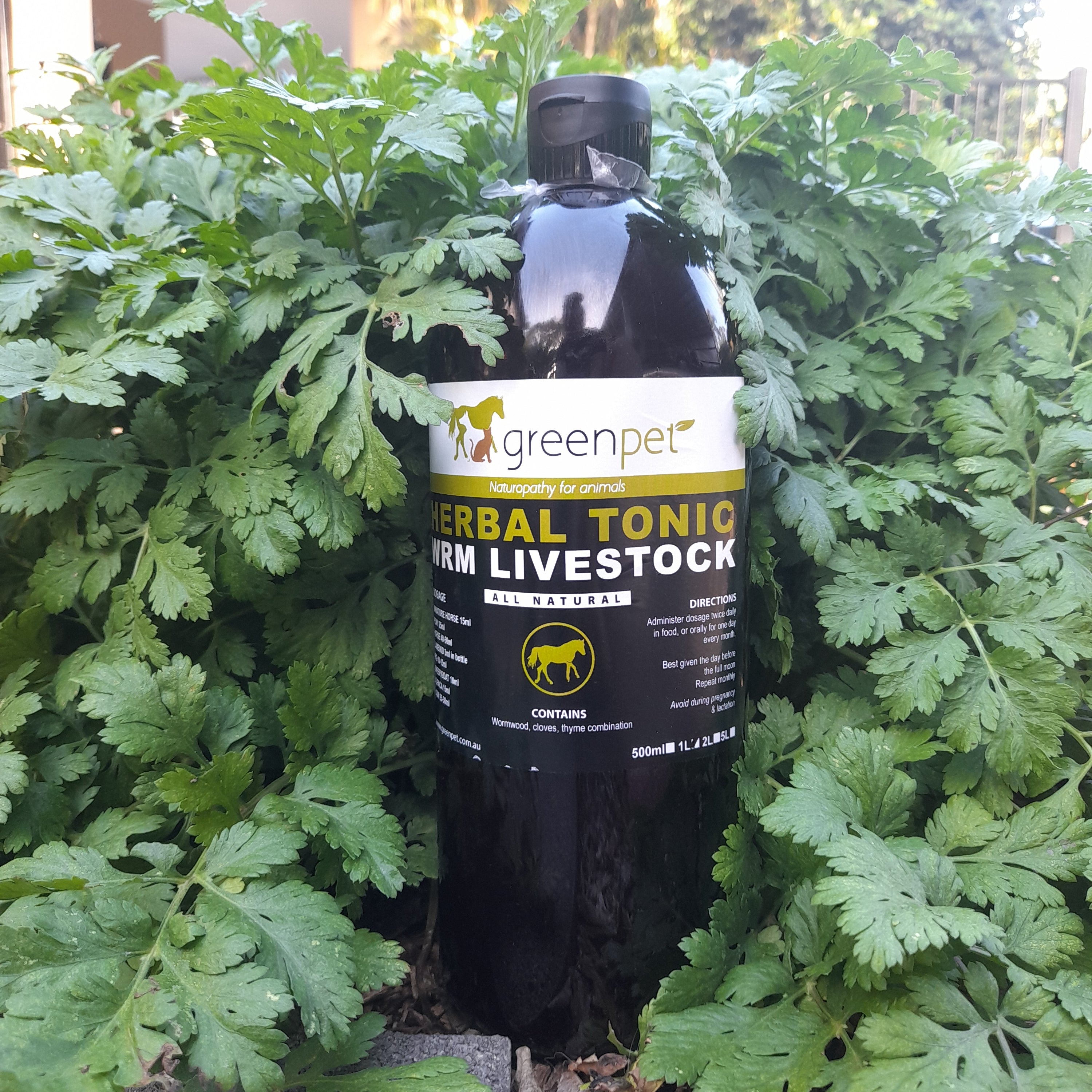 Greenpet Herbal WRM Tonic: Livestock 1Lt
