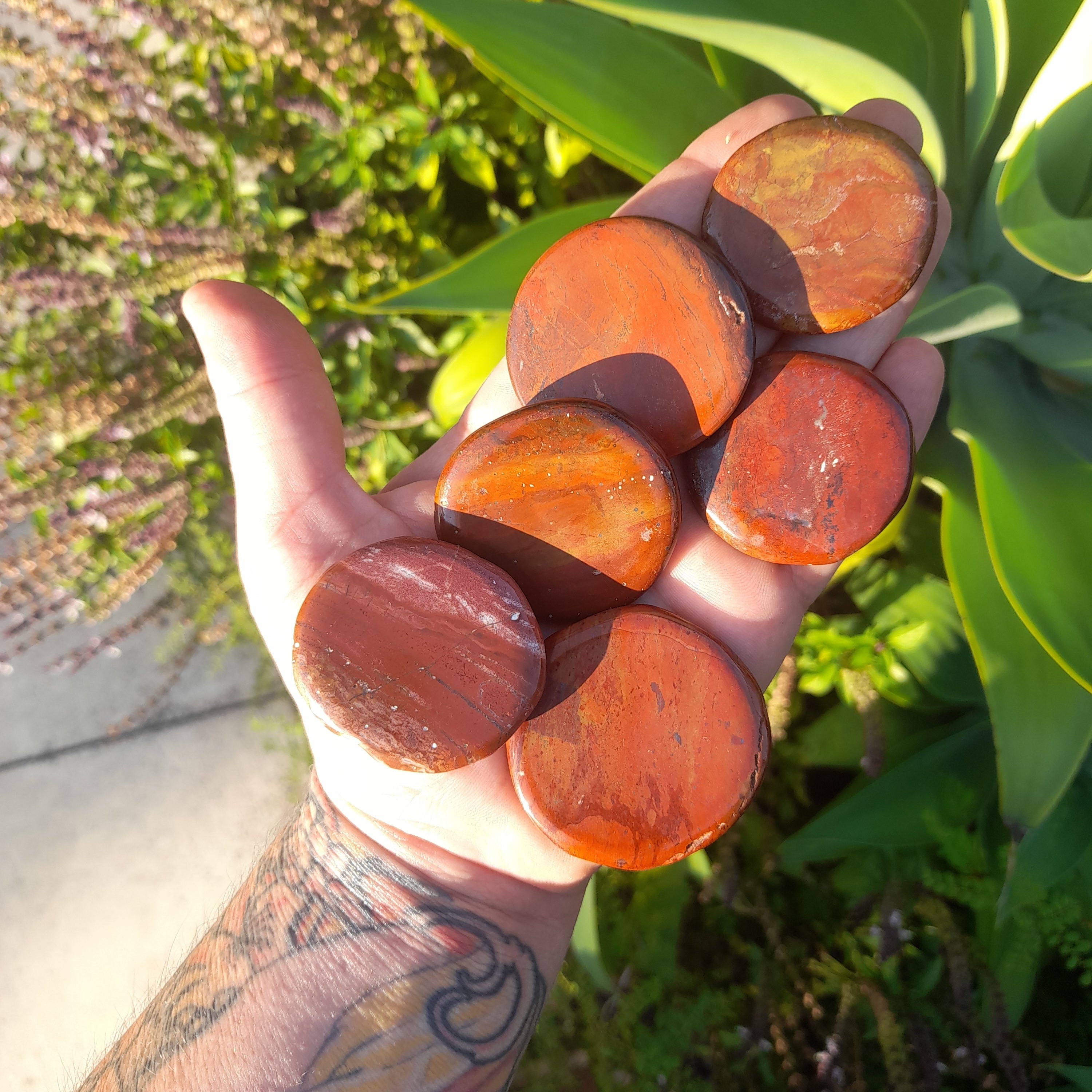 Red Jasper ~ flat stone