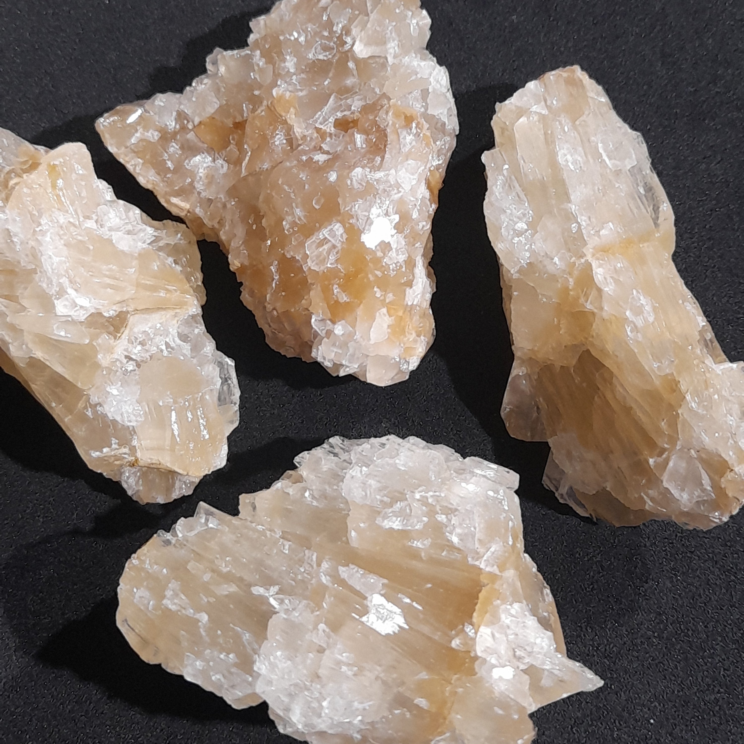 Calcite, Honey ~ Raw stone - Australian