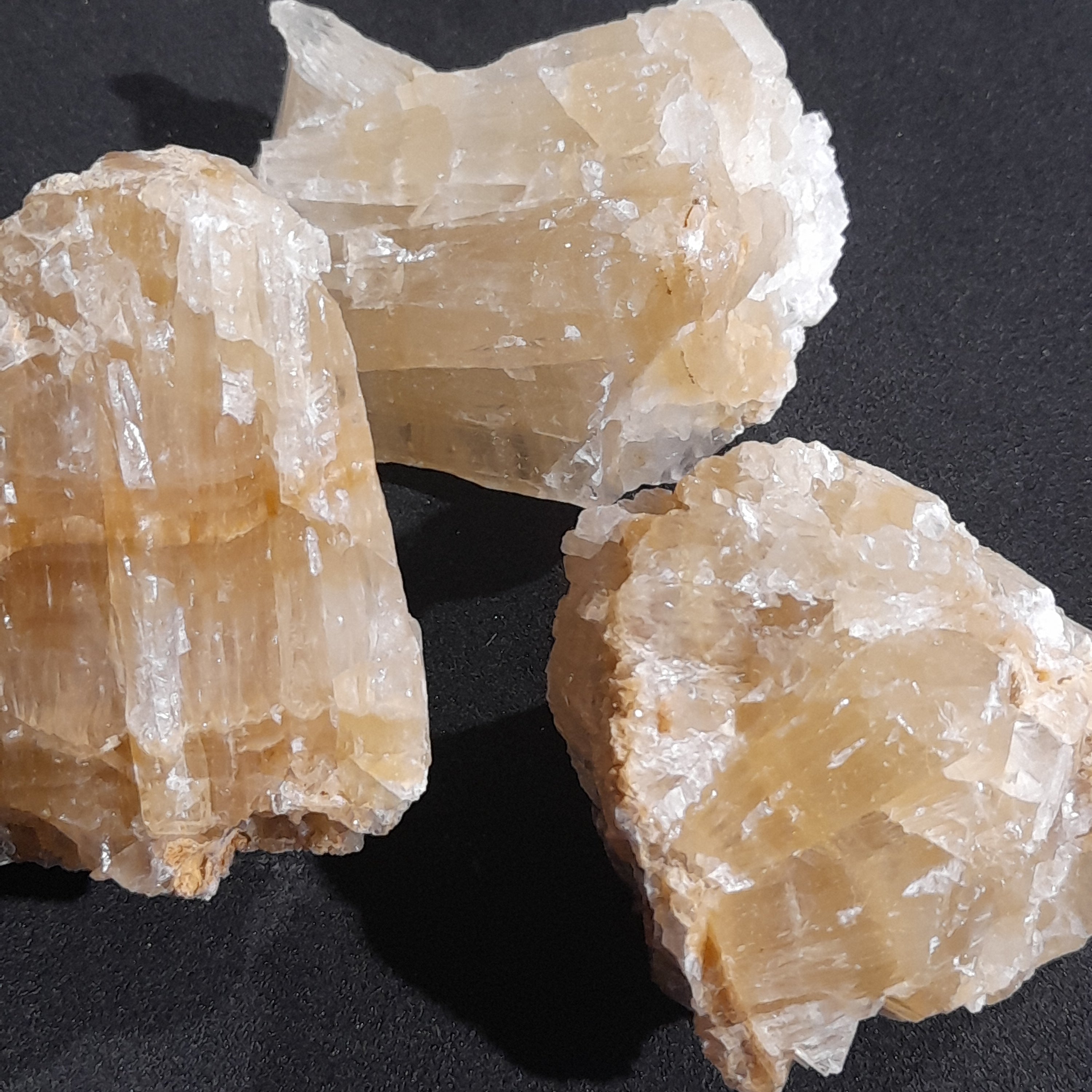Calcite, Honey ~ Raw stone - Australian