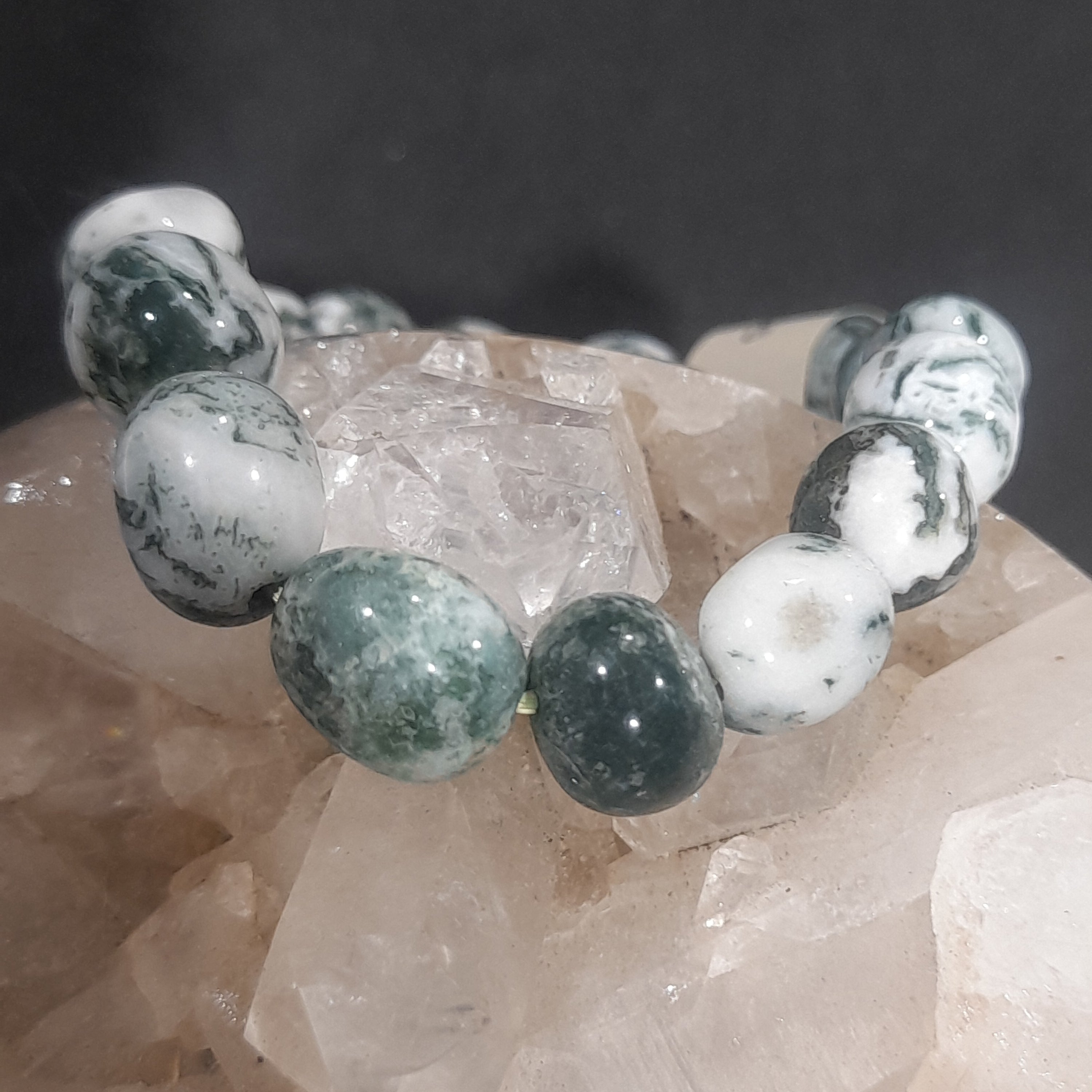 Tree Agate Crystal Bracelet