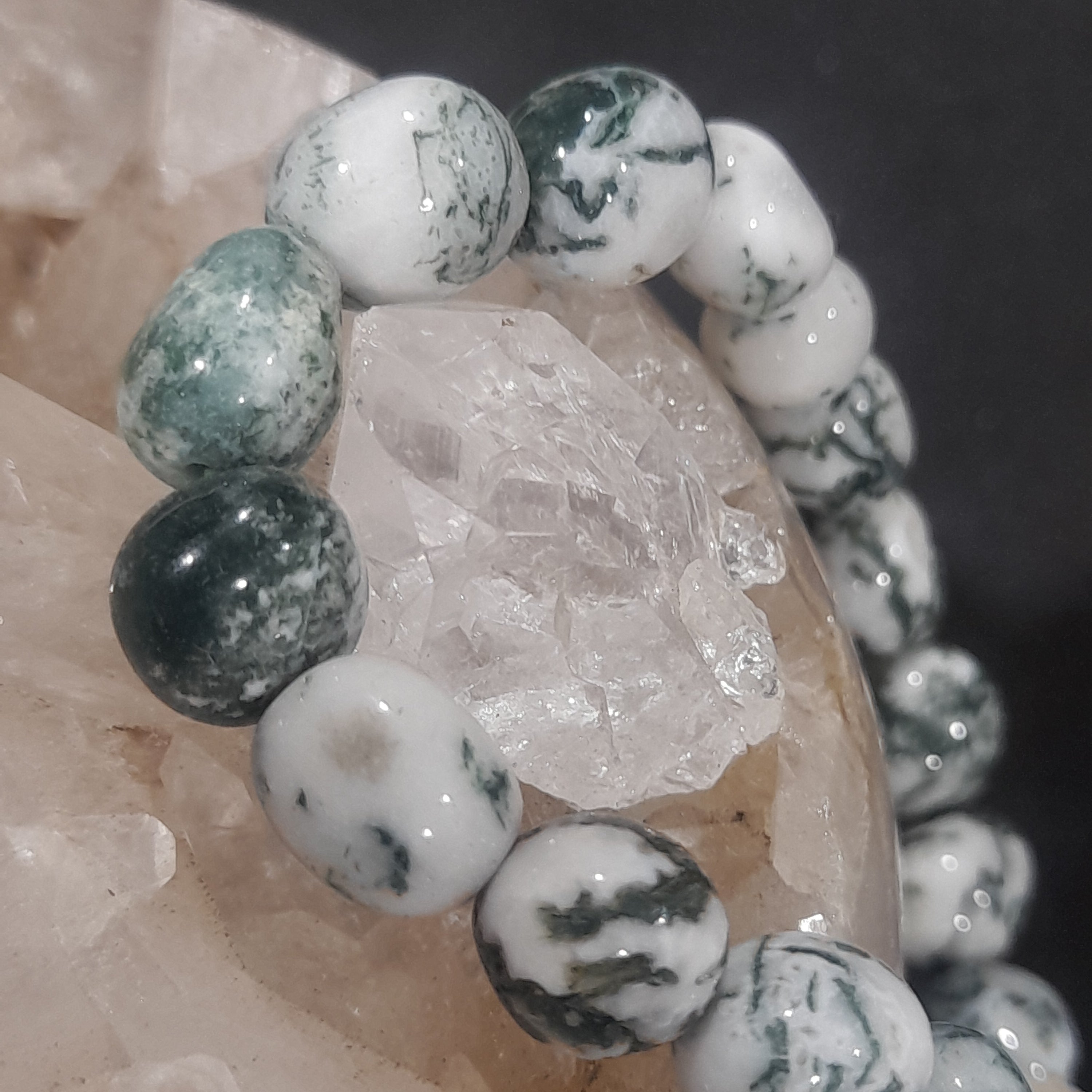 Tree Agate Crystal Bracelet