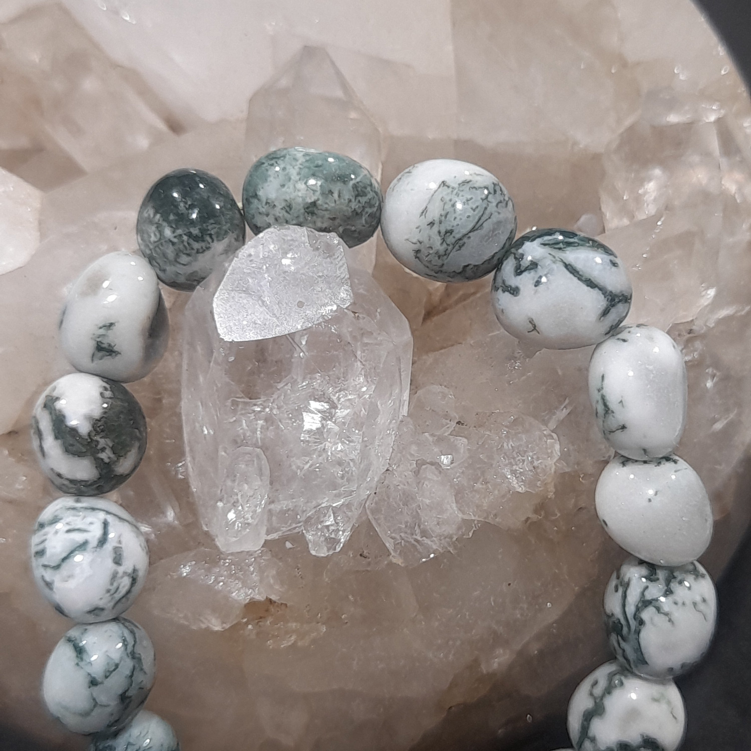 Tree Agate Crystal Bracelet