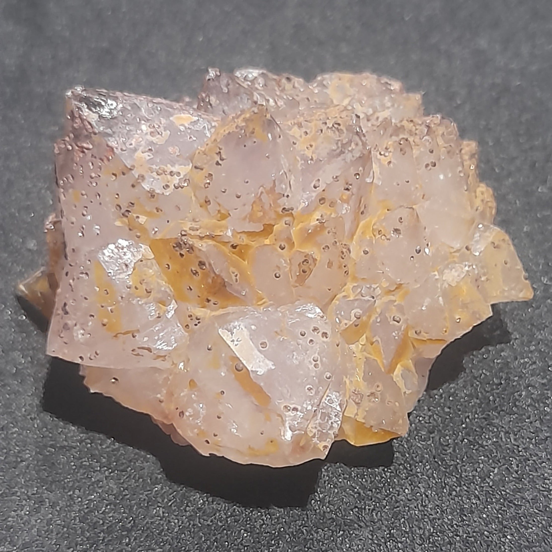 Amethyst Cluster coated in Hematite