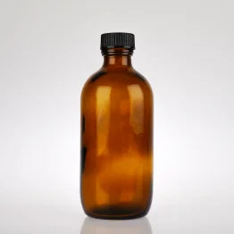 Empty Glass Bottle with Plain Cap