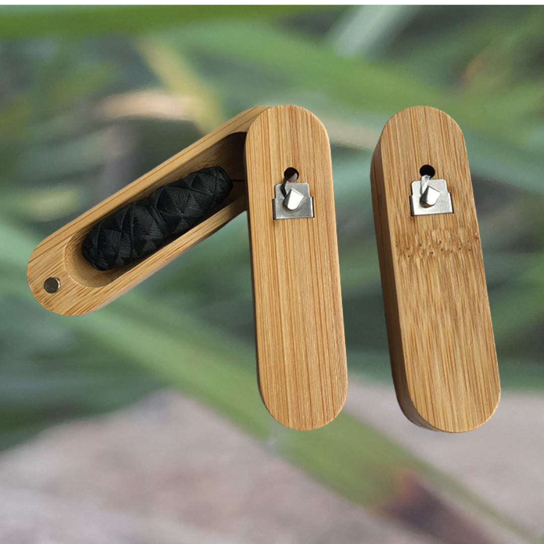 Vegan Dental Floss, charcoal 30m