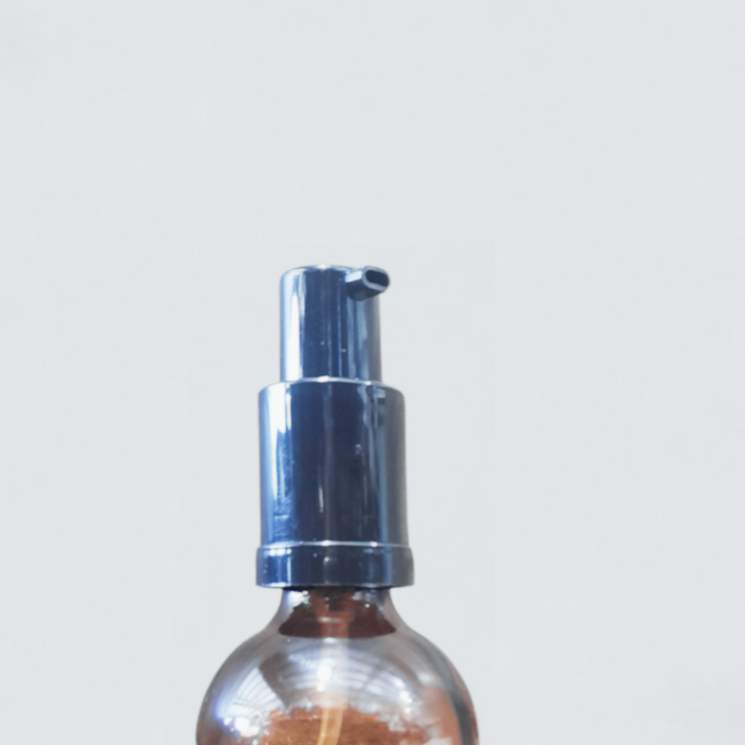 Foamer Pump Bottle 200ml amber glass with black cap