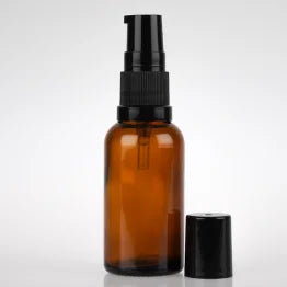 Empty Glass serum/gel/lotion pump Bottle