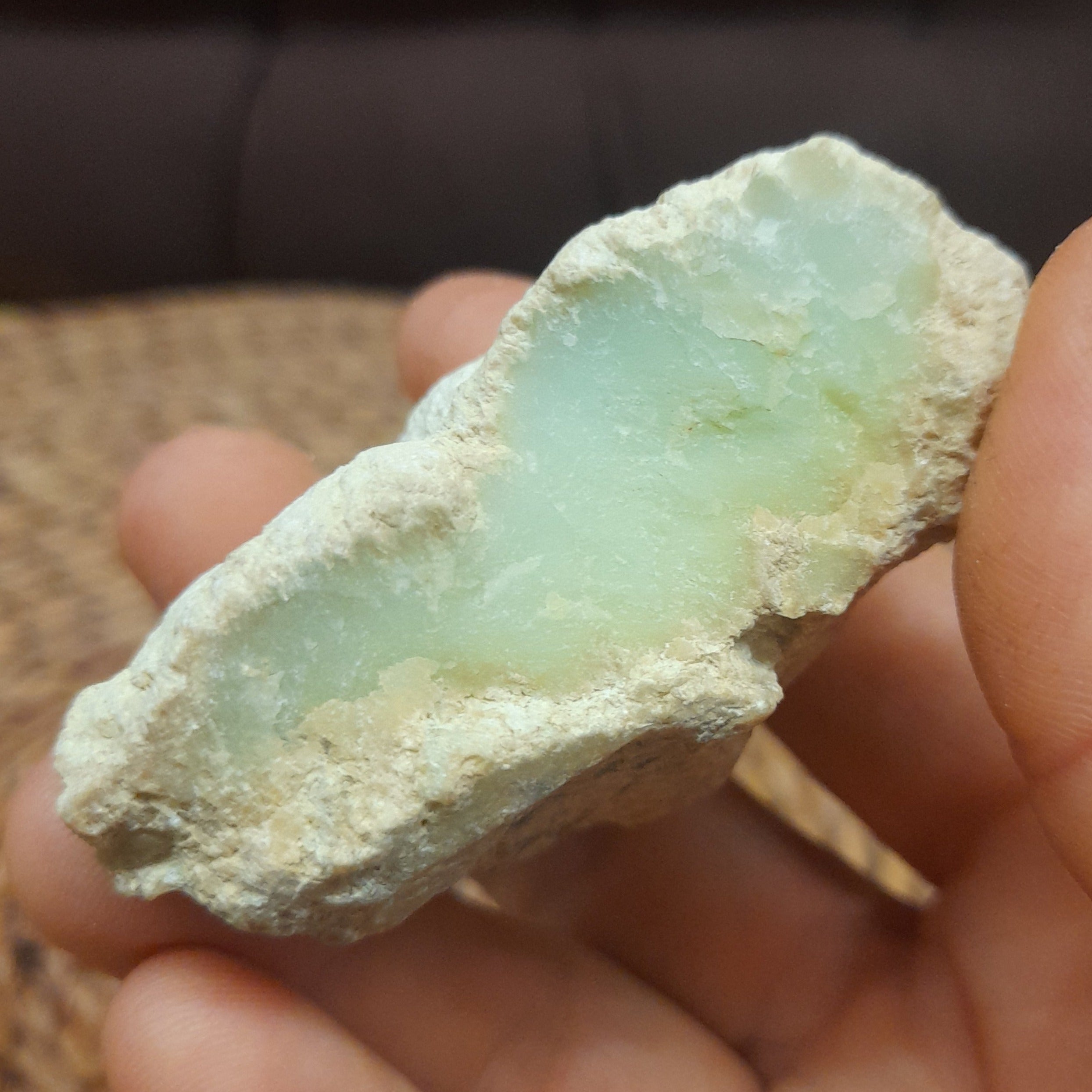 Chrysoprase ~ Unploshed stone