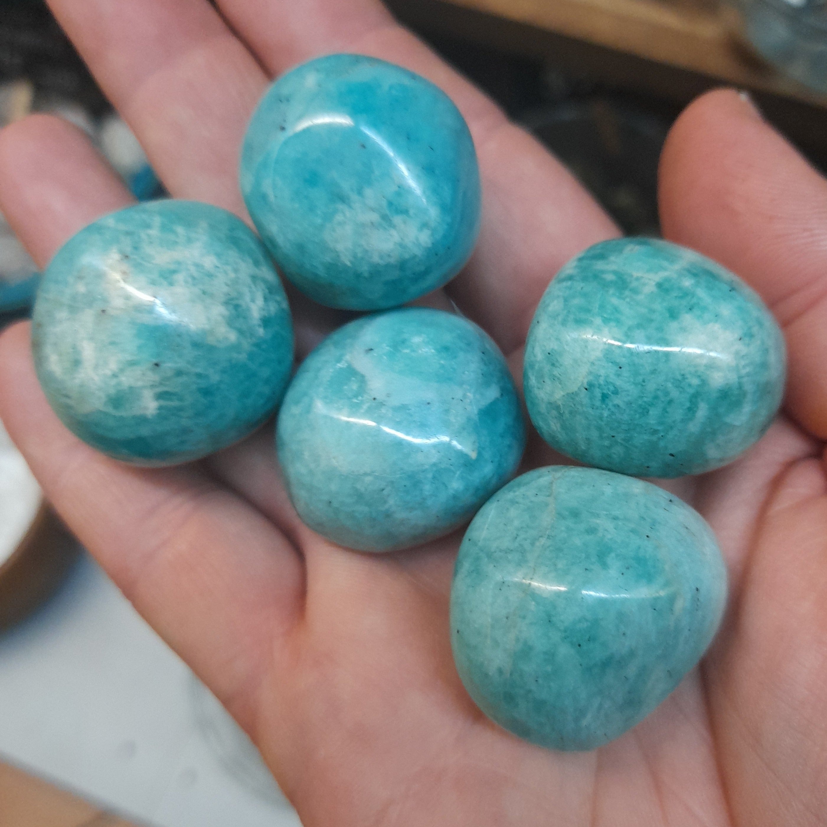 Amazonite, Green ~ Pebble