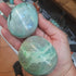 Green moonstone pebble (Garnierite)