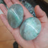 Green moonstone pebble (Garnierite)