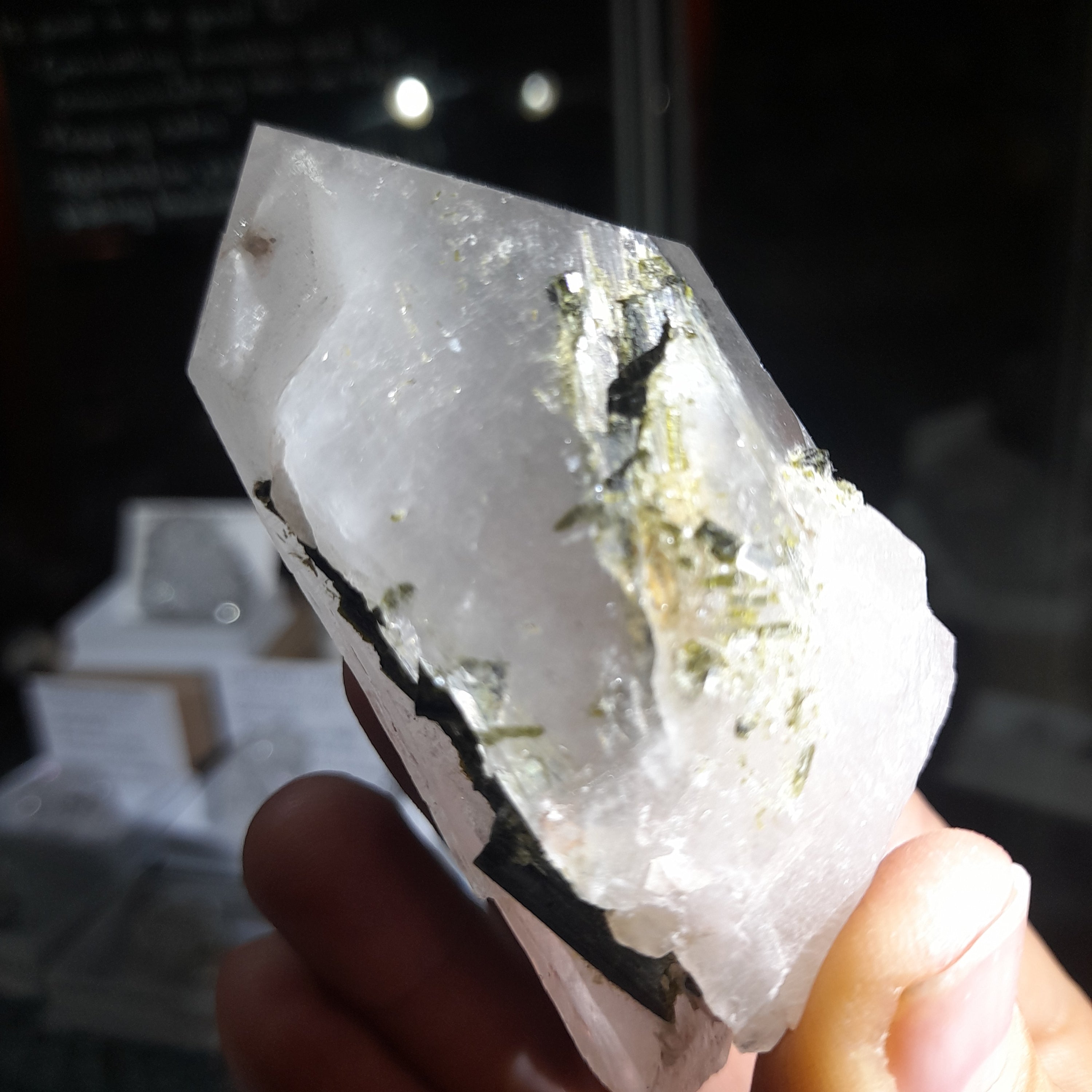 Epidote in Quartz