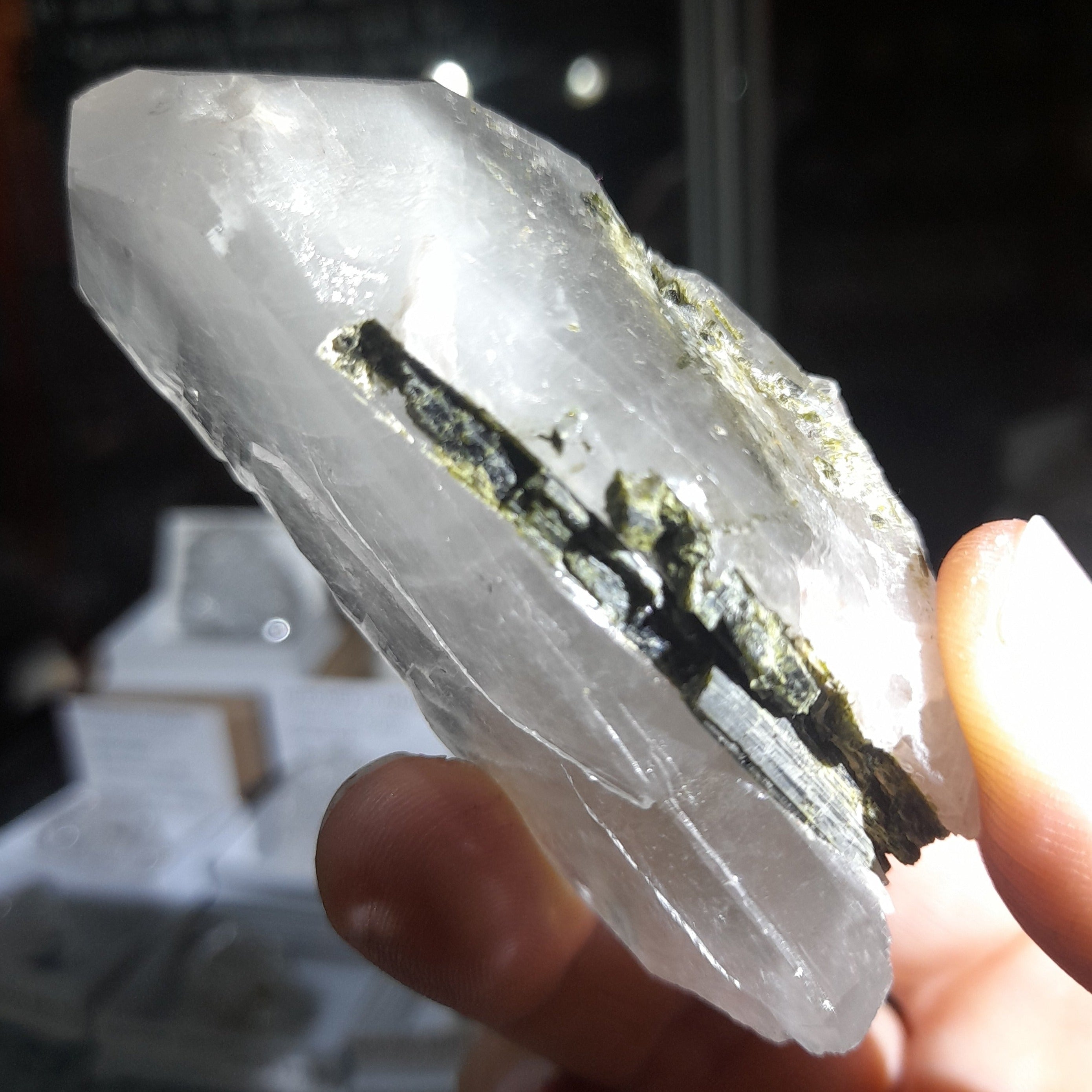 Epidote in Quartz