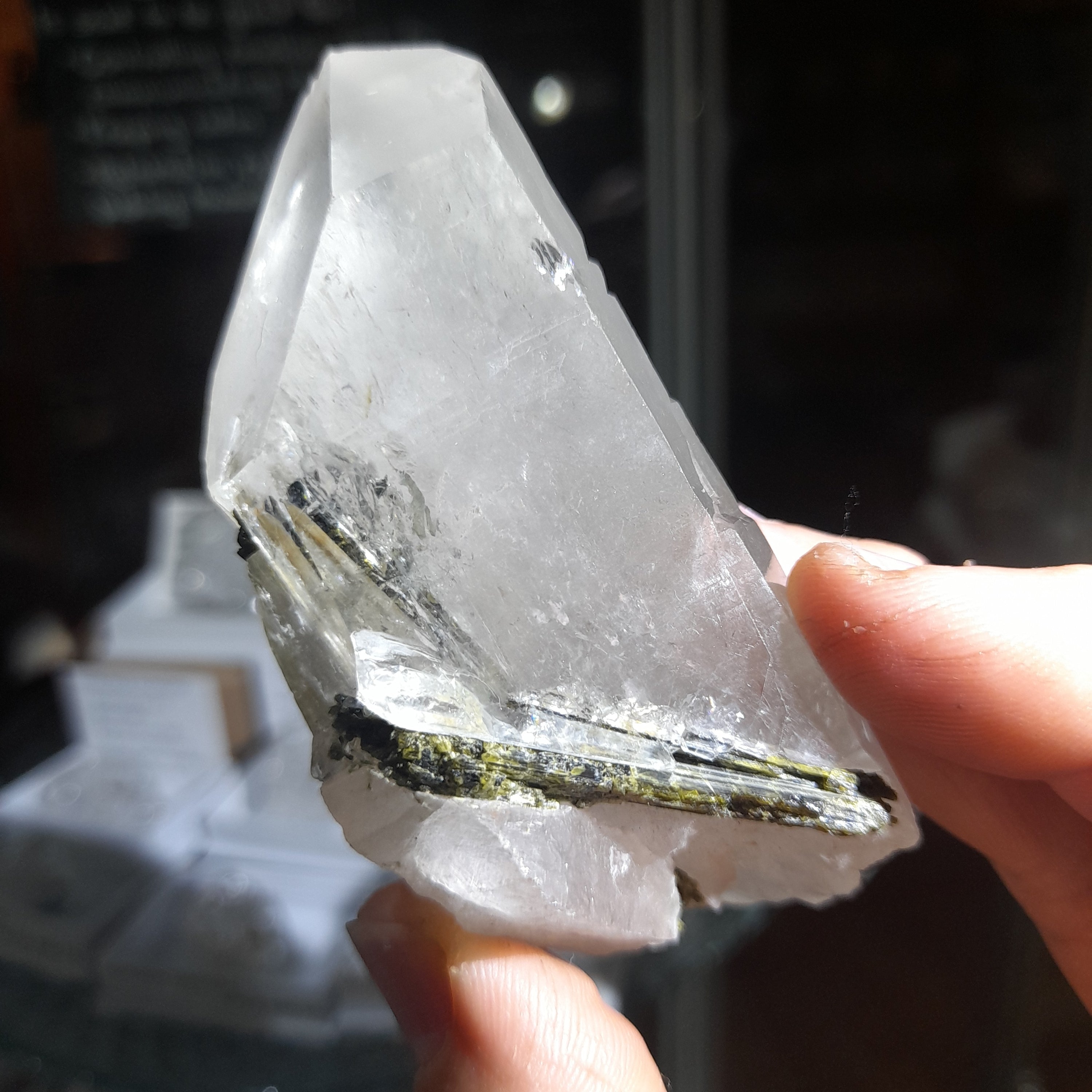 Epidote in Quartz