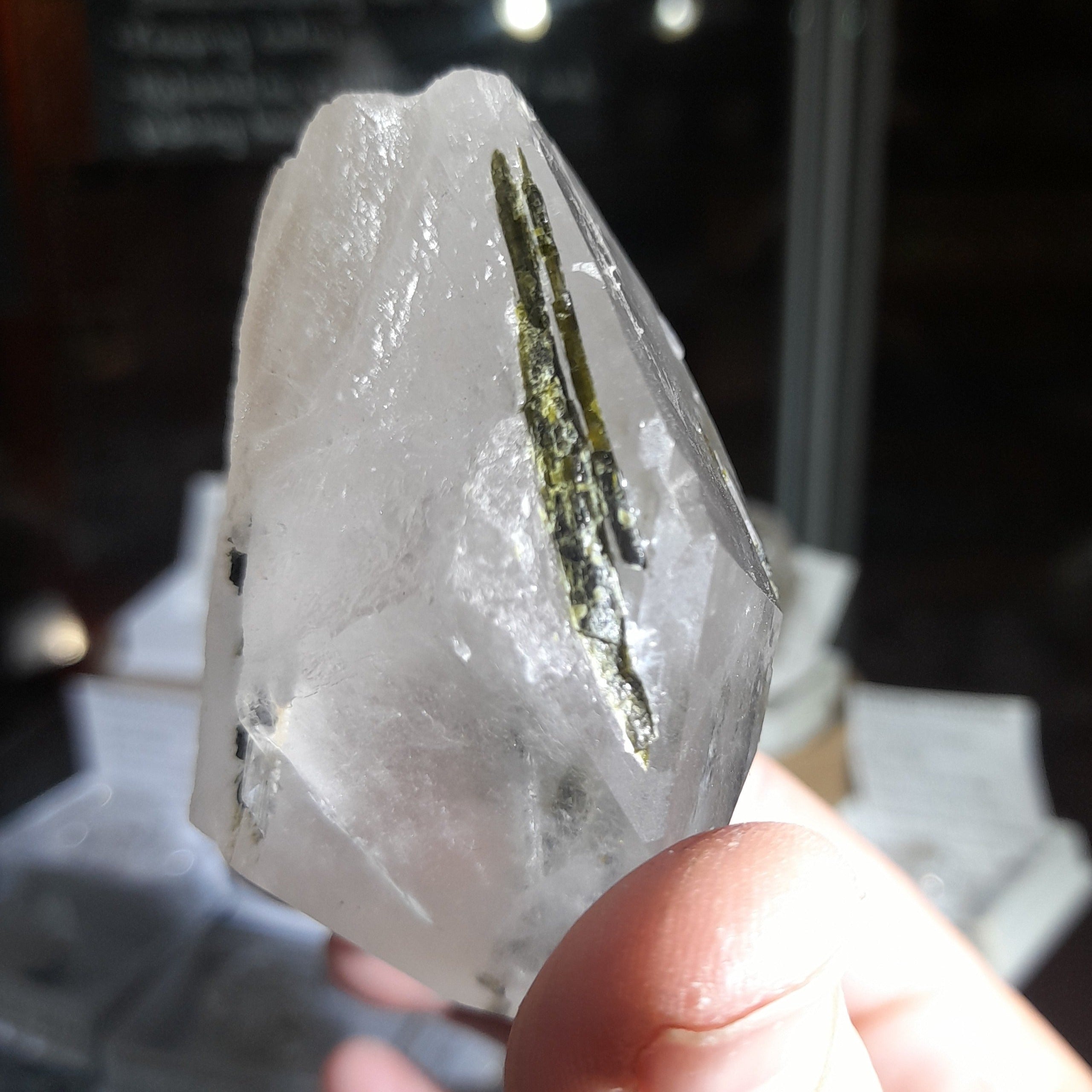 Epidote in quartz