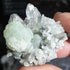 Prehnite, Clear Quartz and tourmaline