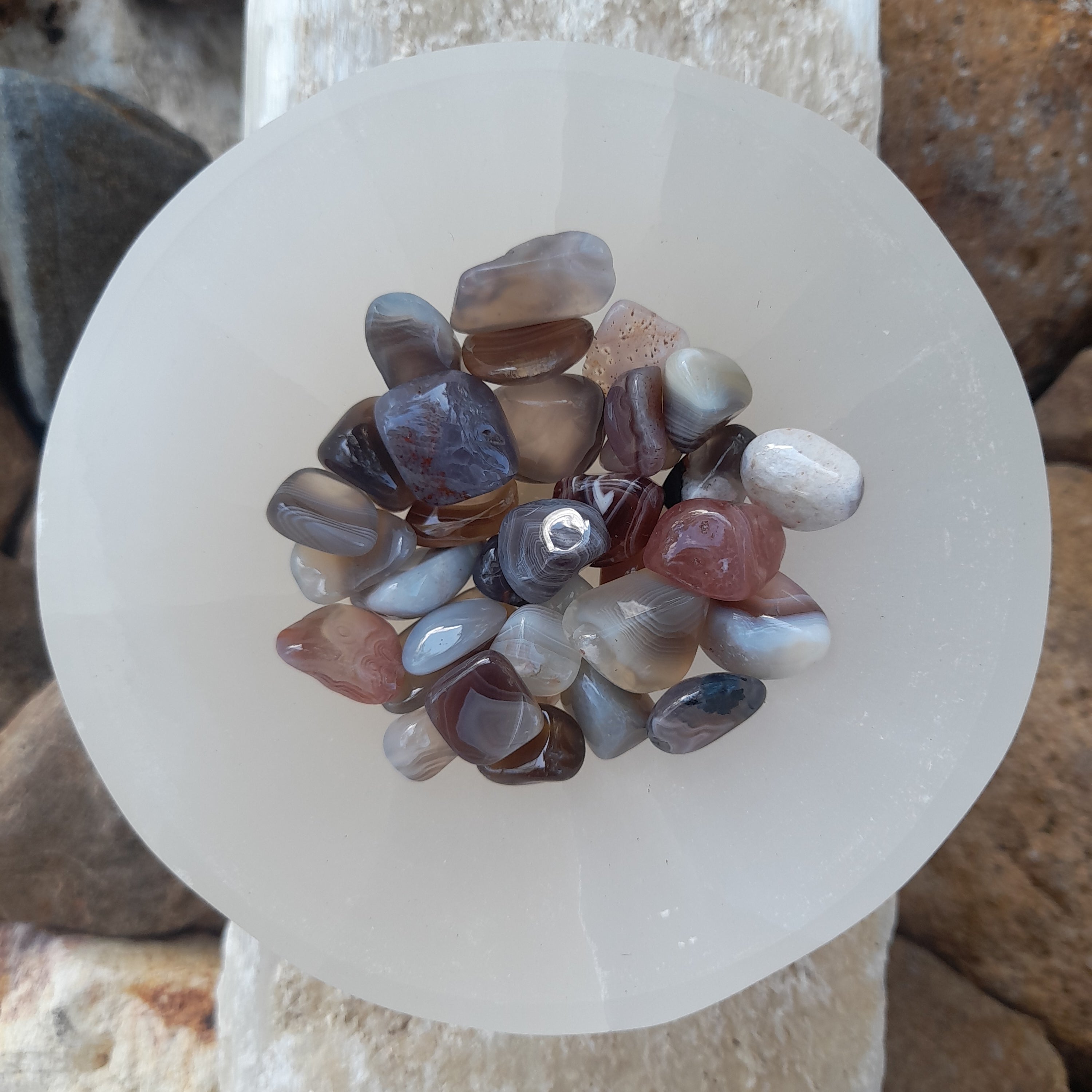 Botswana Agate Chips 50g