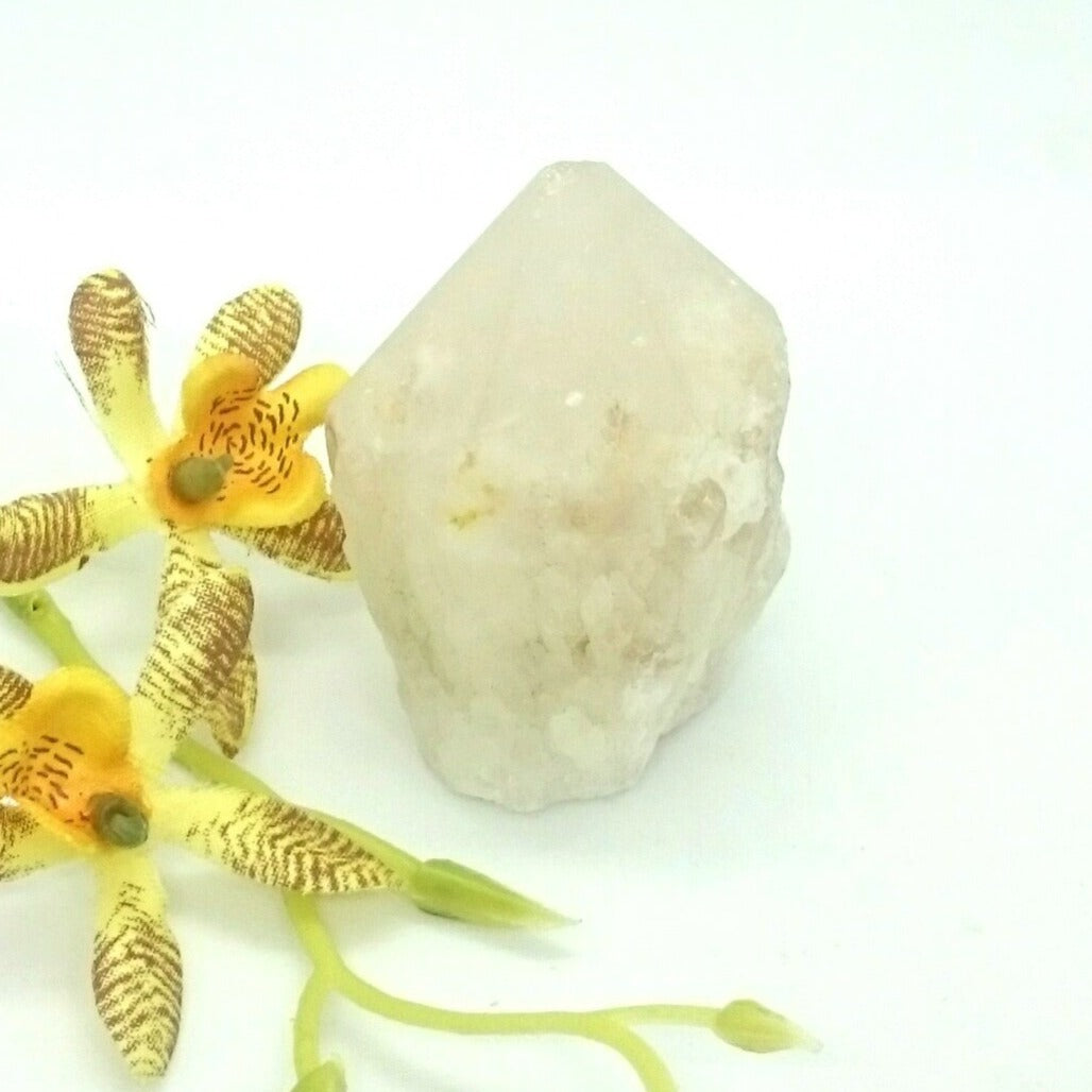 Clear Quartz Natural Candle - Cathedral