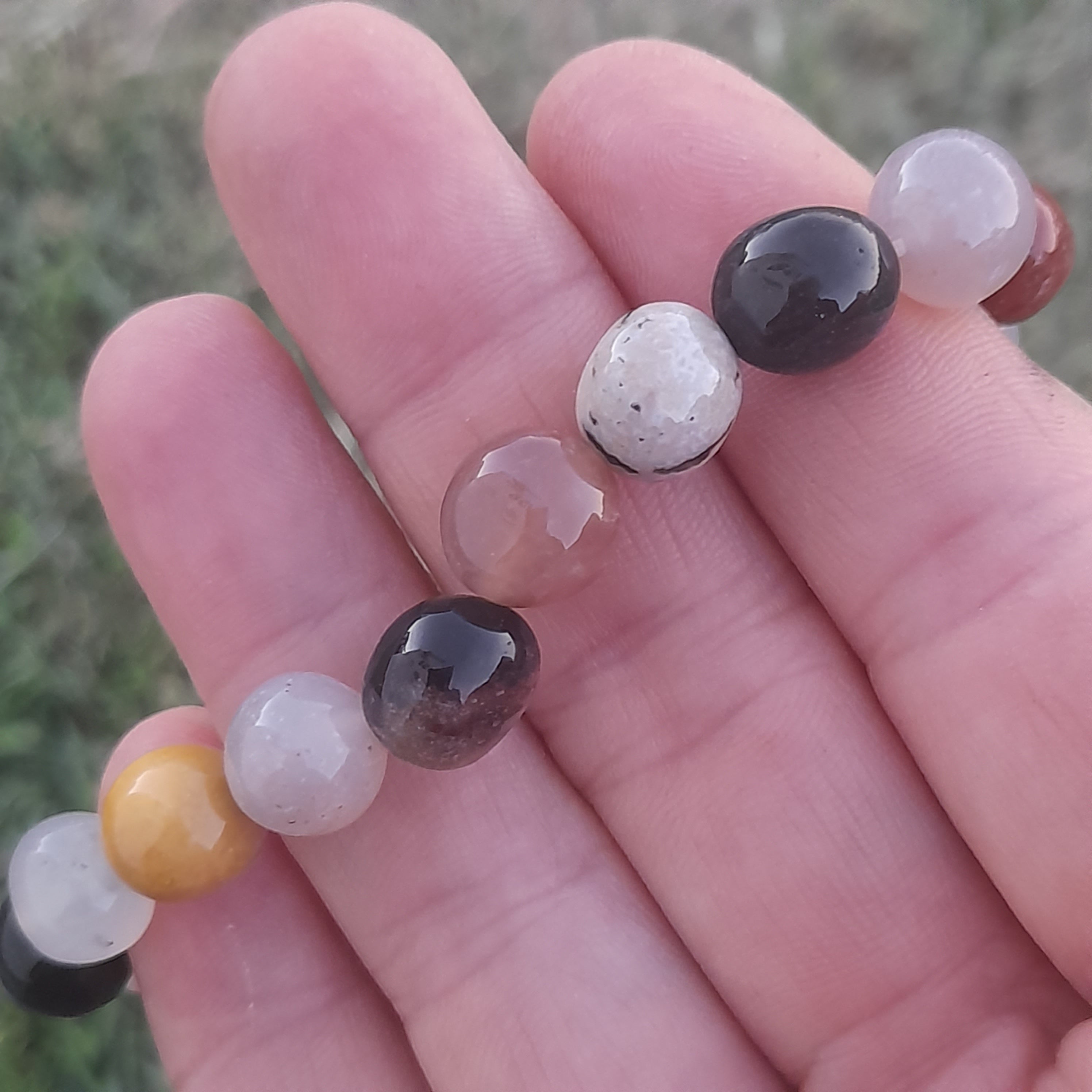 Sardonyx Agate Crystal Bracelet