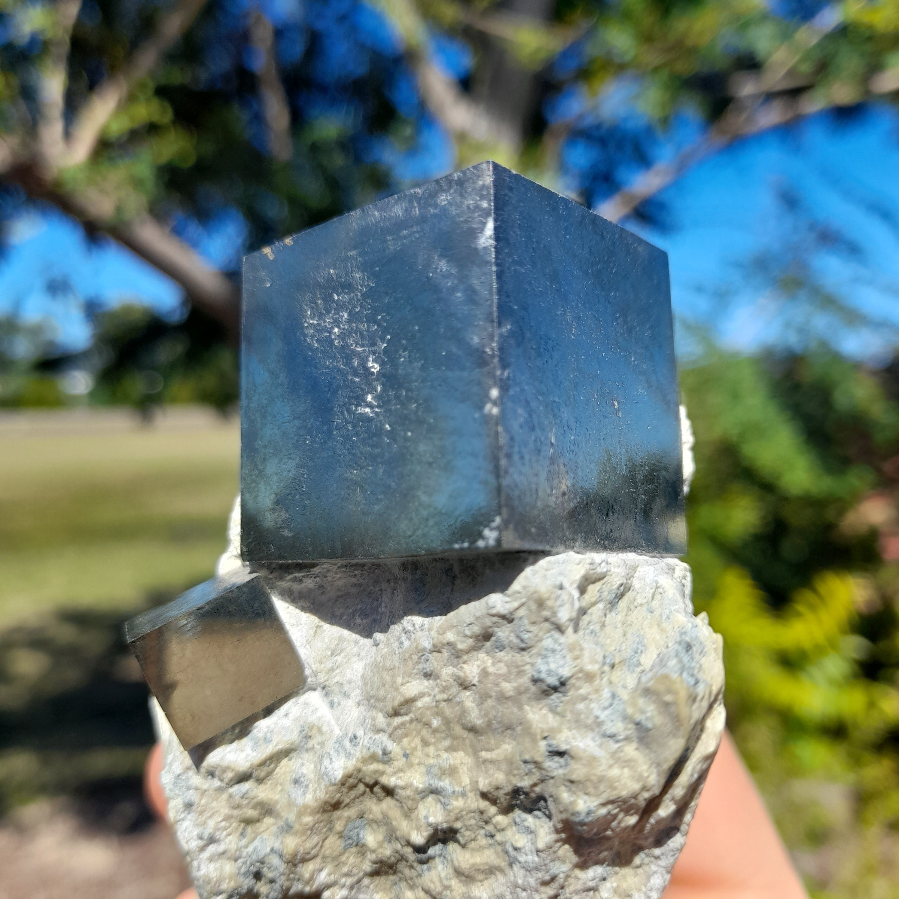 Pyrite in matrix ~ Natural Cube, Spain