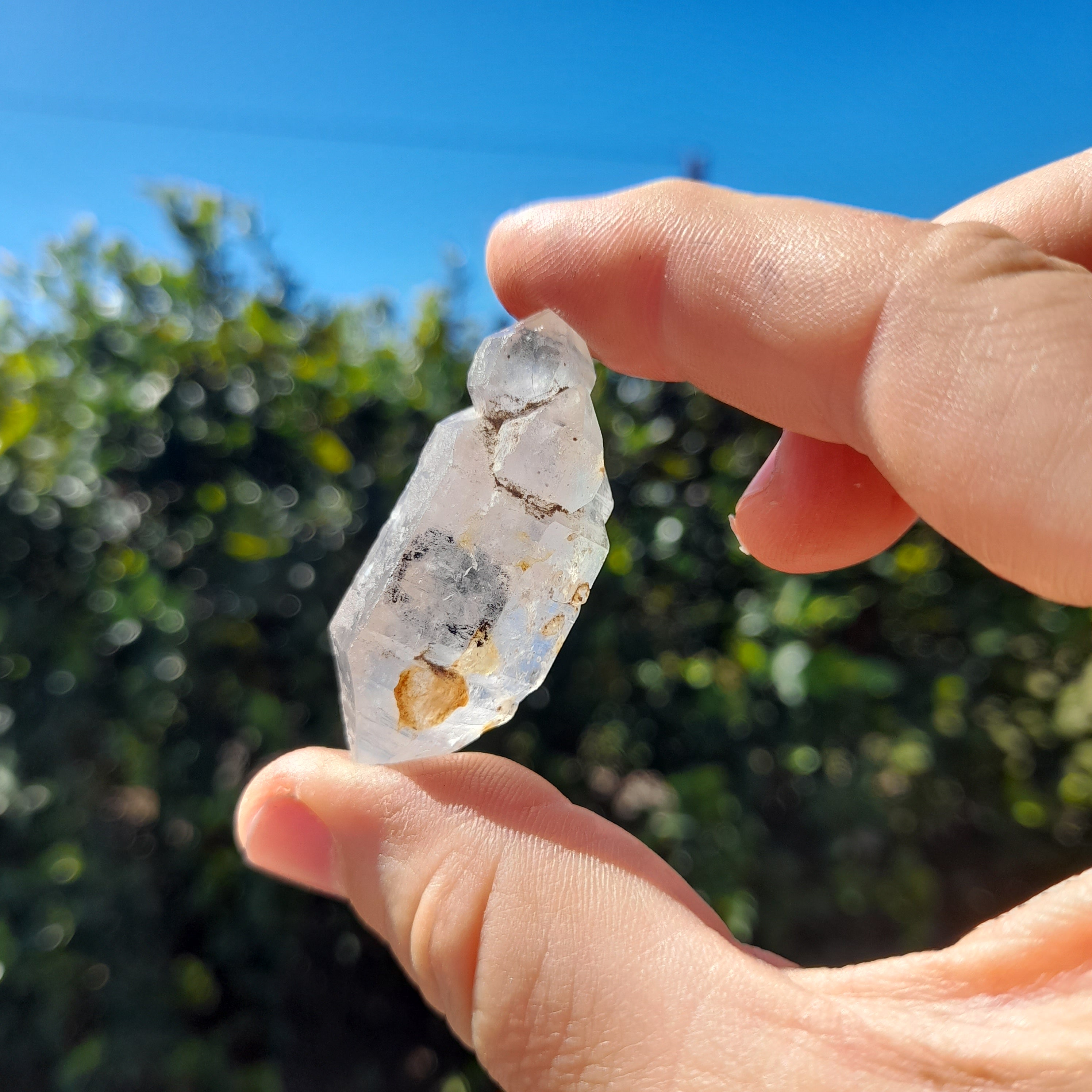 Clear Quartz ~ natural bubble