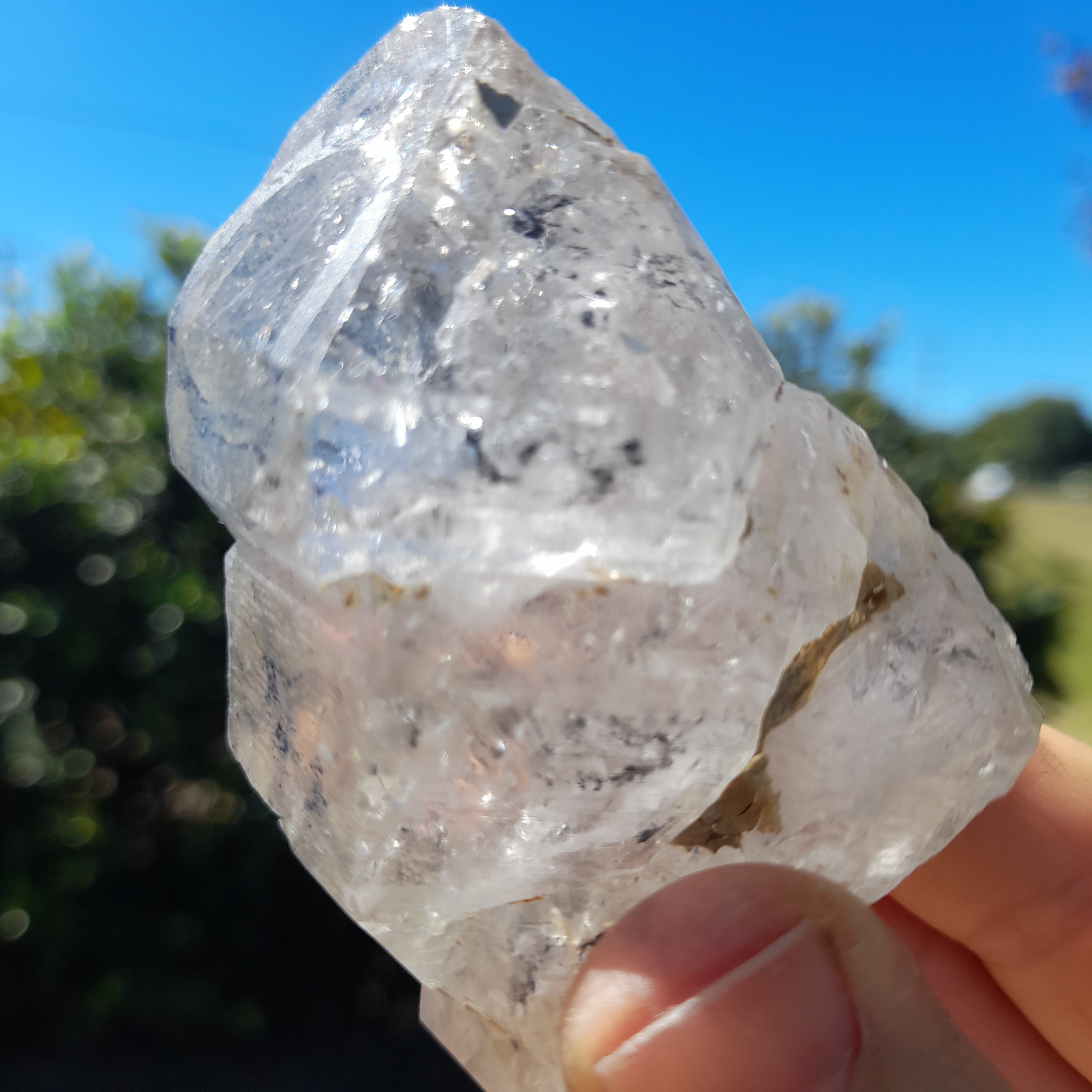 Clear Quartz ~ natural bubble
