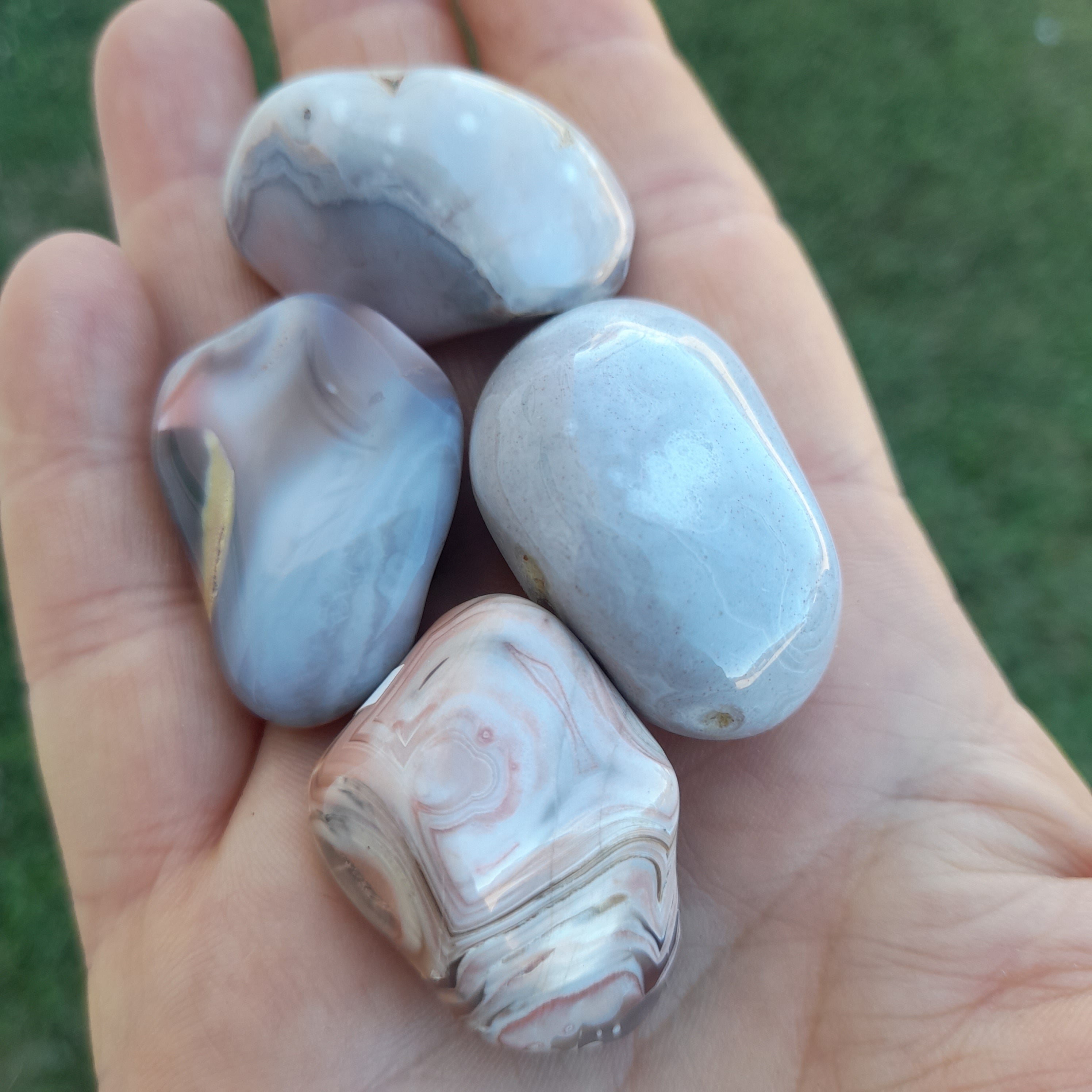 Pink Botswana Agate ~ Tumbled stone