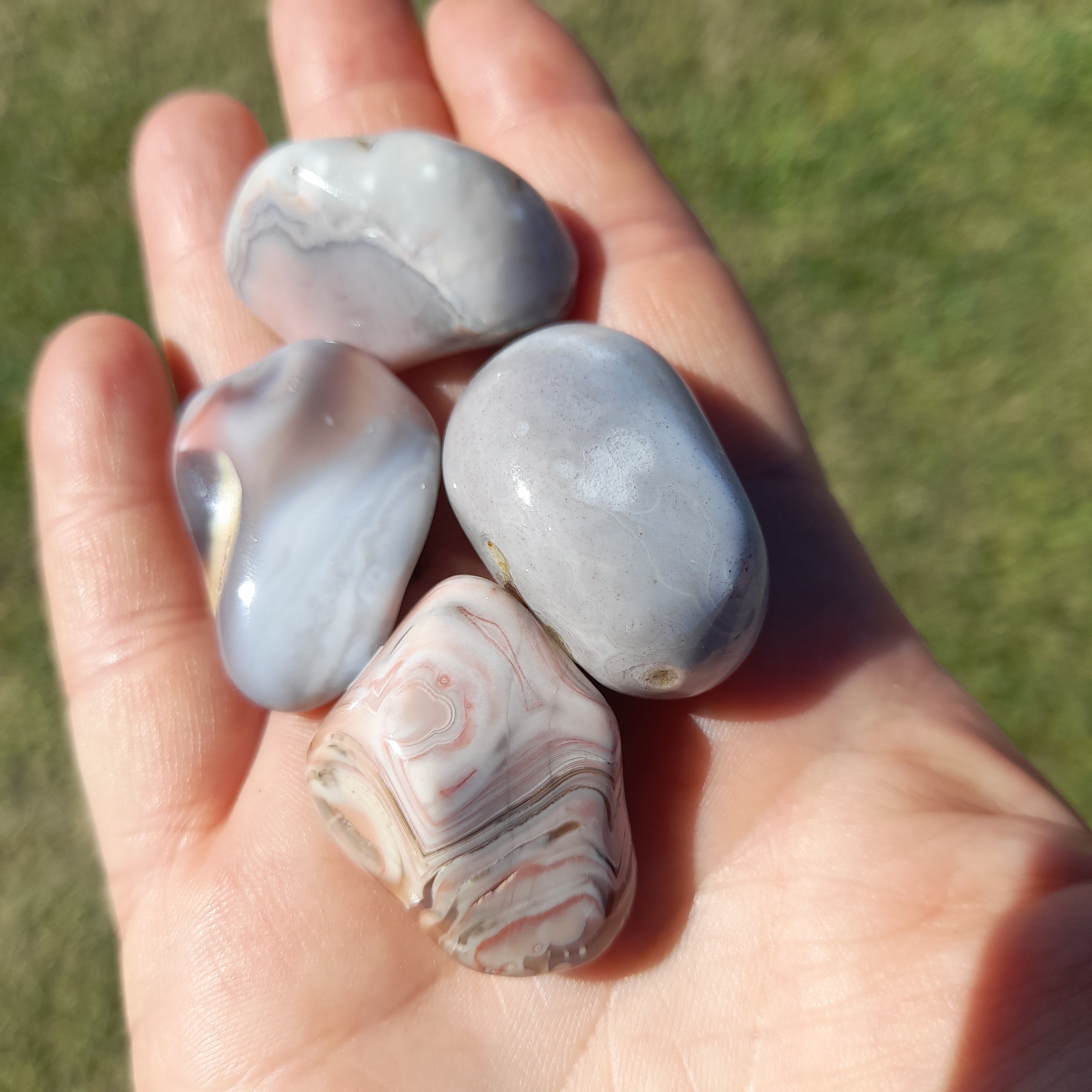 Pink Botswana Agate ~ Tumbled stone