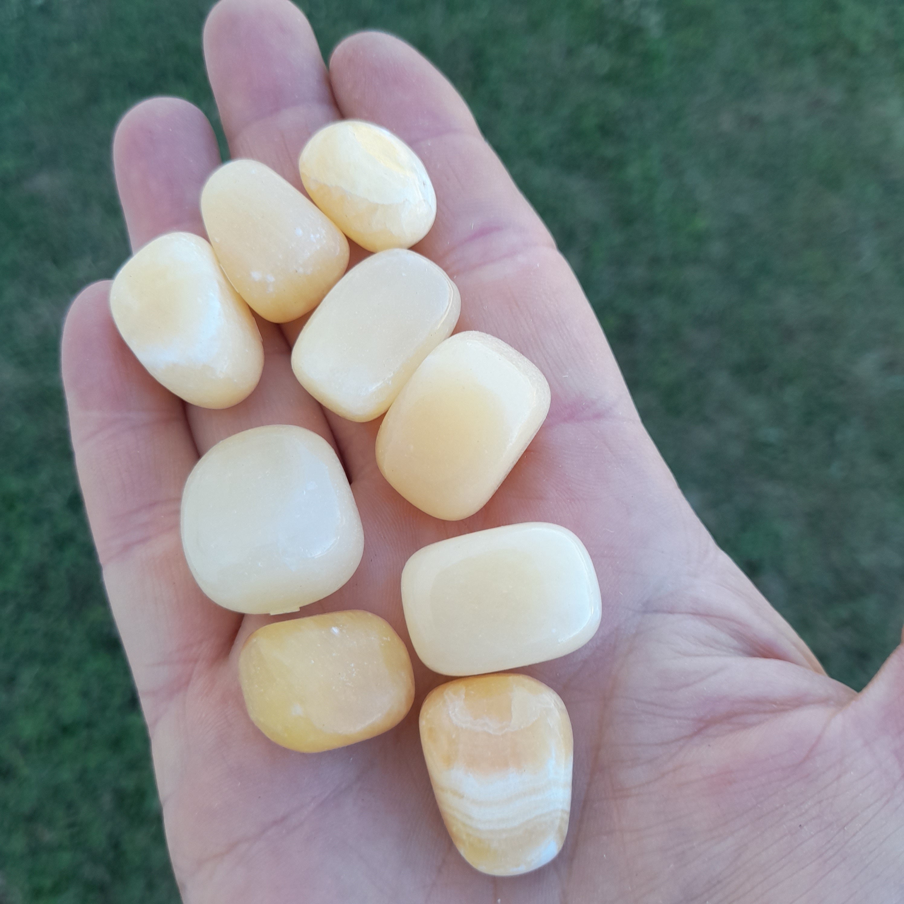 Calcite, Yellow ~ Tumbled