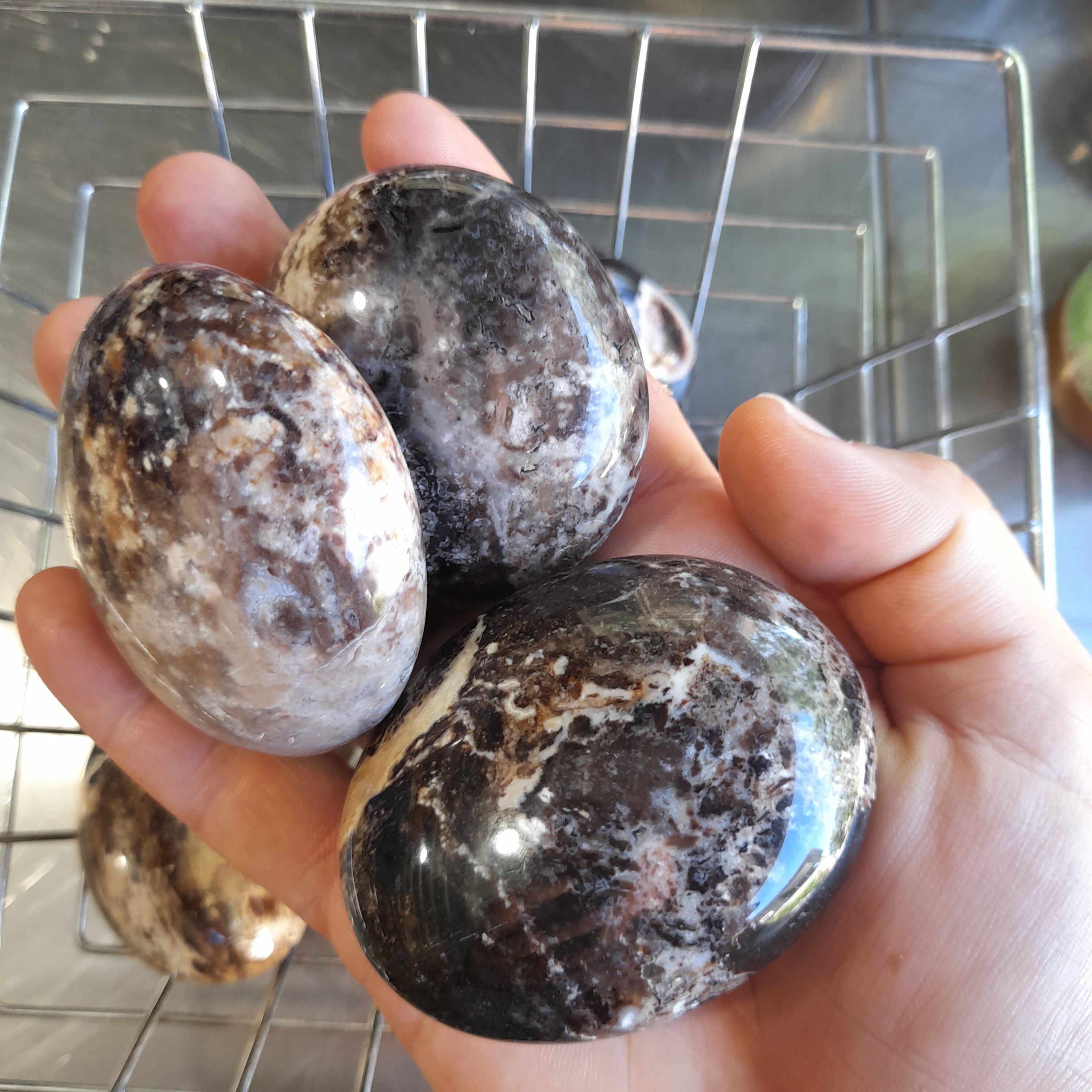 Black Madagascan Opal  ~ Pebble