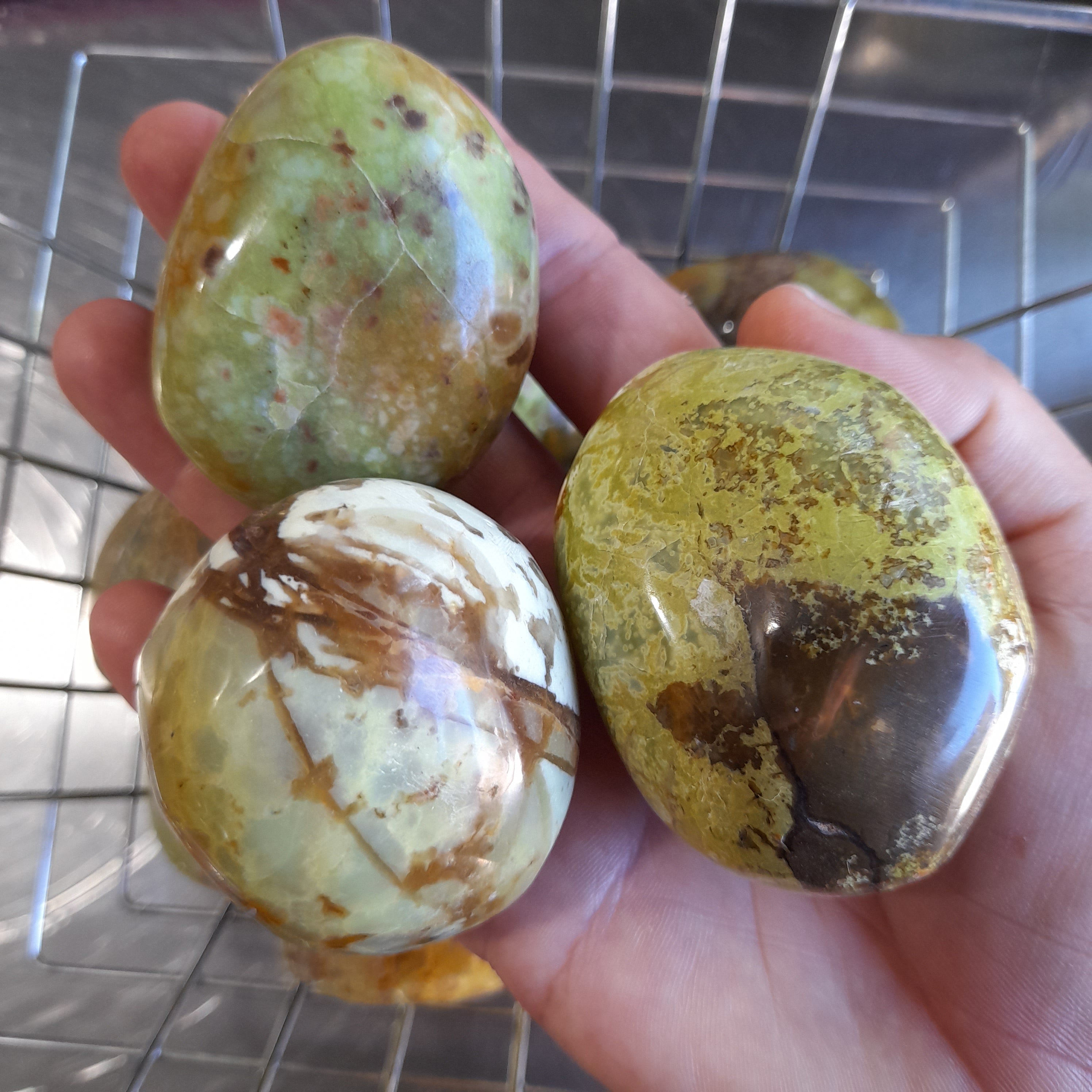 Green Madagascan Opal  ~ Pebble