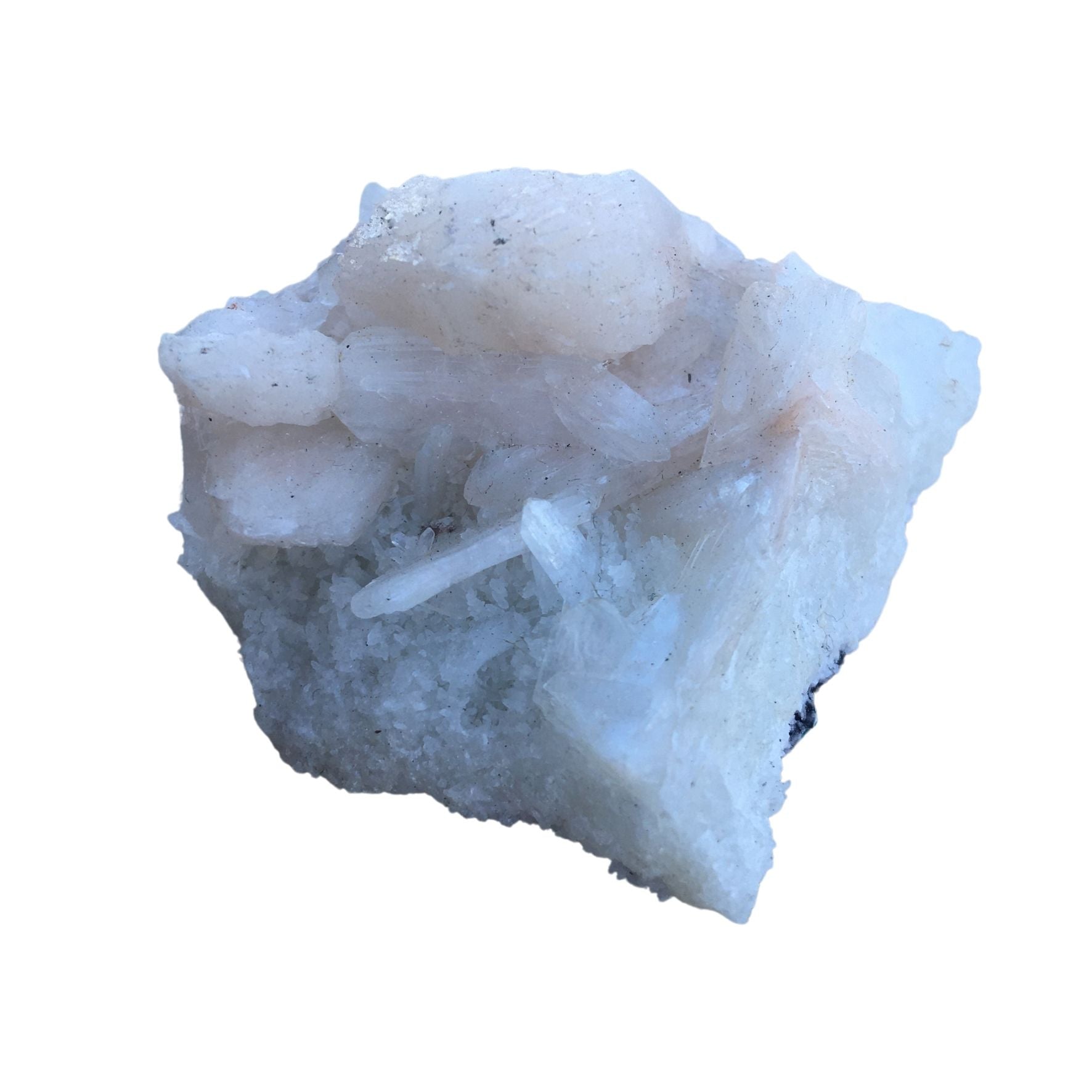 Stilbite on chalcedony
