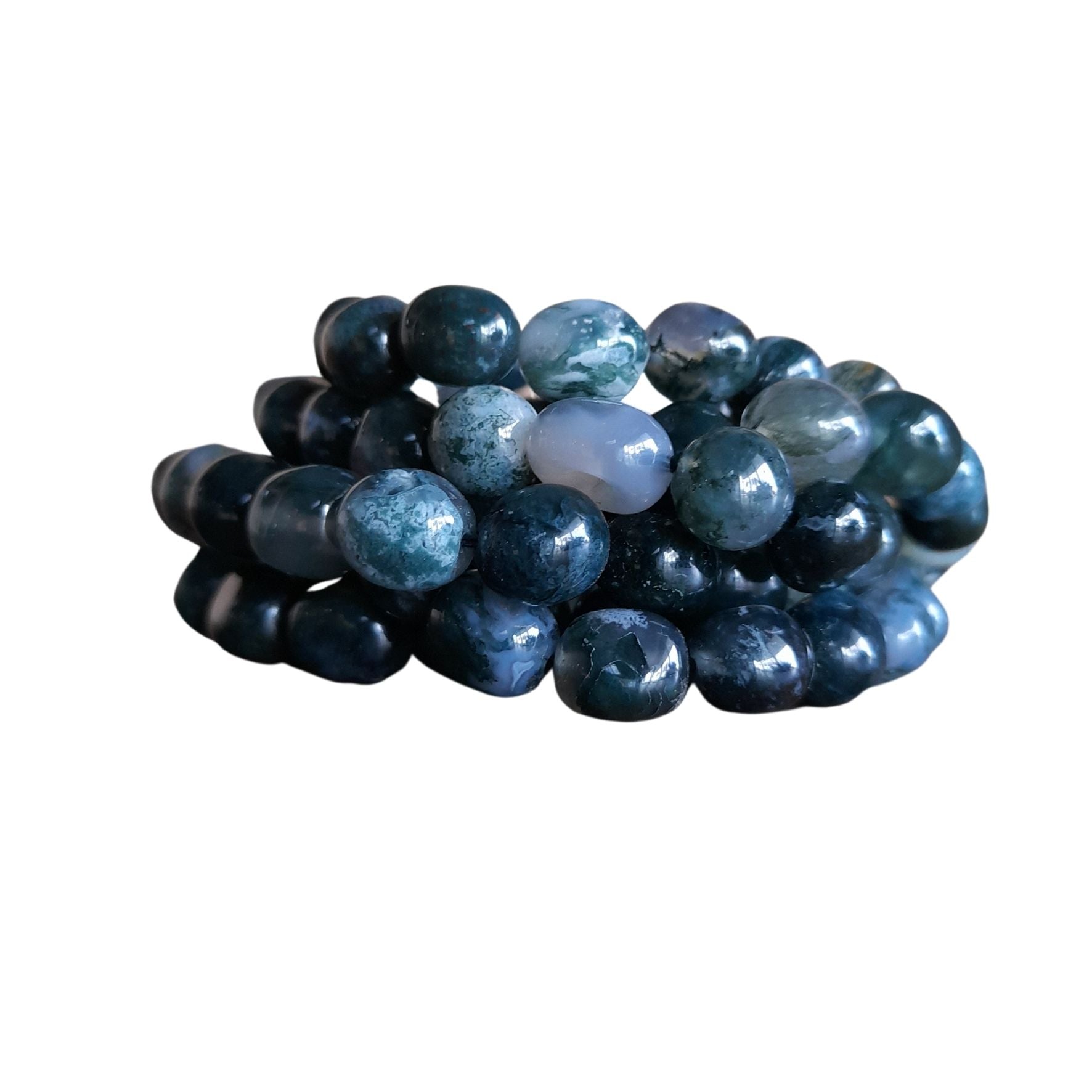 Moss Agate Crystal Bracelet