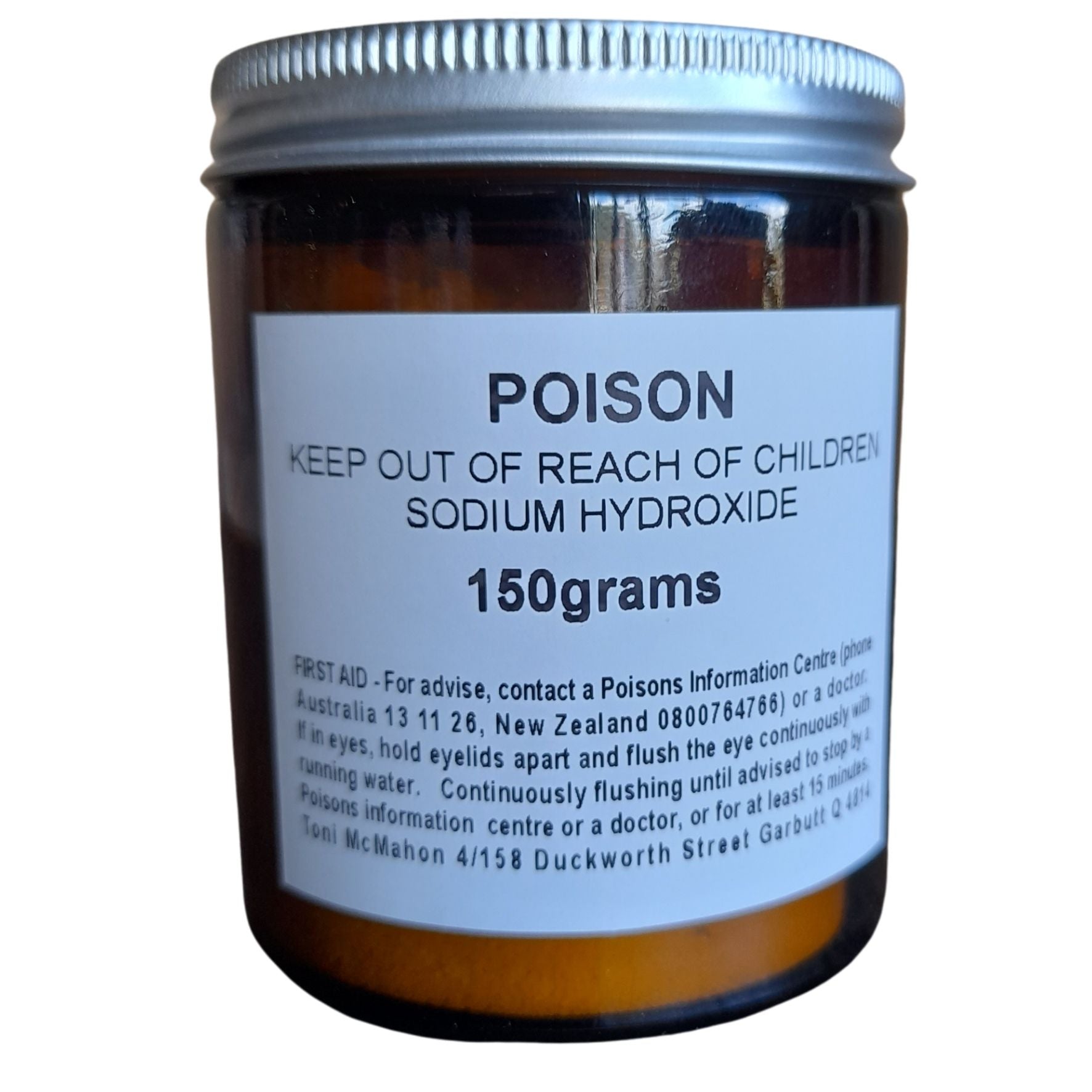 Sodium Hydroxide 150g AKA Lye