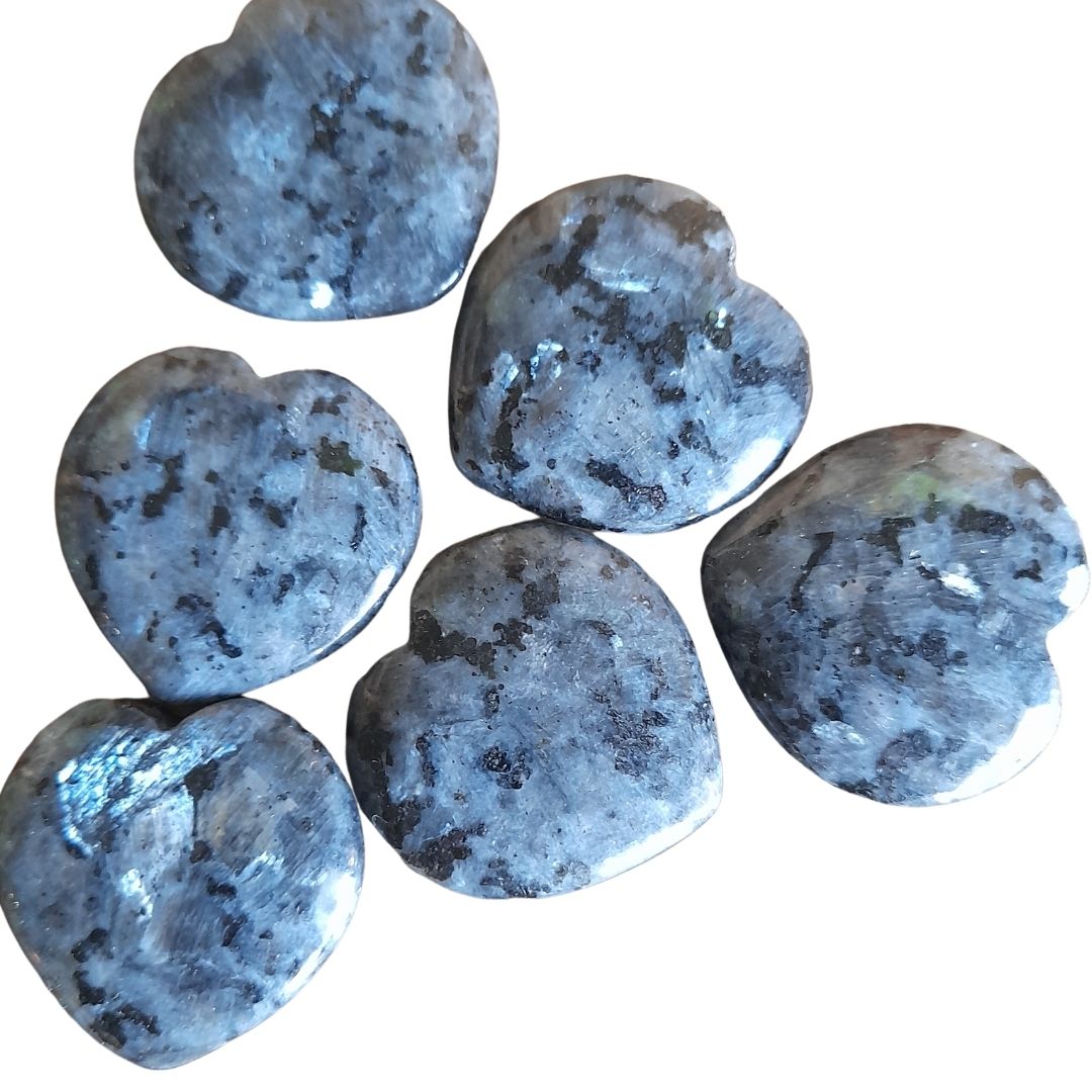Larvikite (black labradorite) ~ Heart small Media 1 of 1