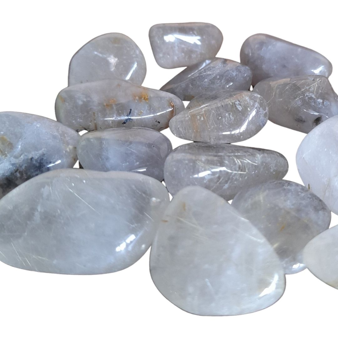 Rutilated Quartz ~ Tumbled stone (each) Media 1 of 1