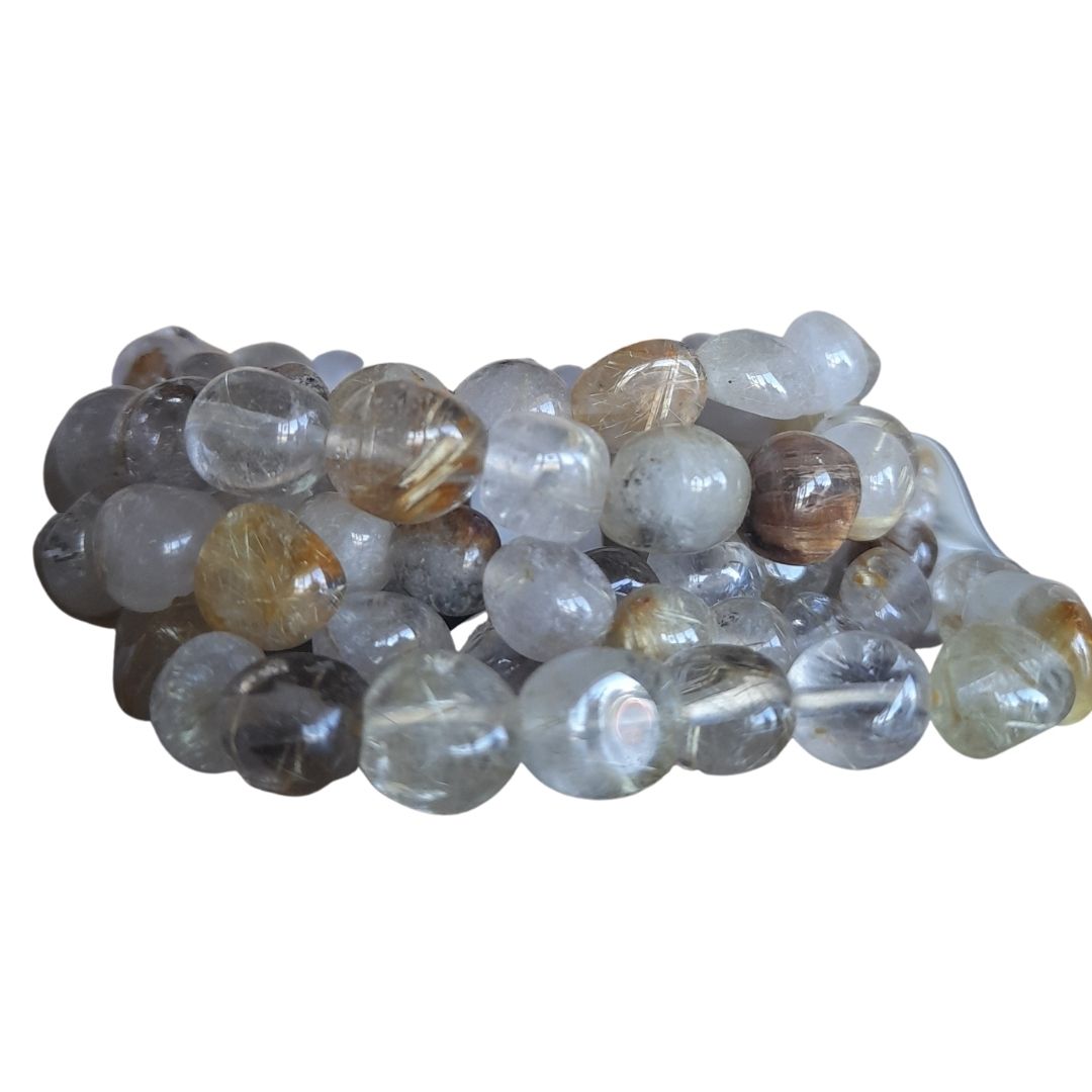 Rutilated Quartz Crystal Bracelet Media 1 of 1