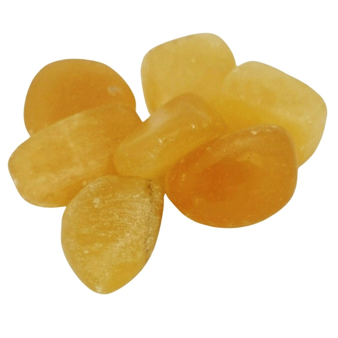 Calcite, orange ~ Tumbled stone