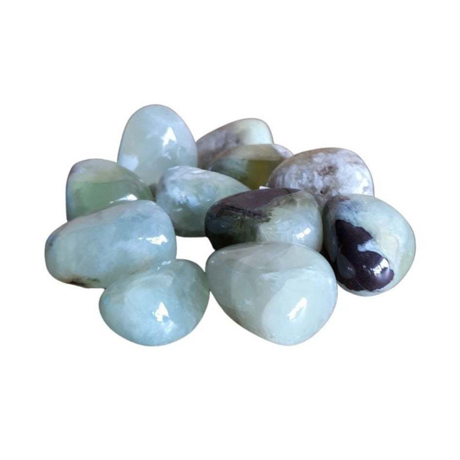 Prehnite, Australian ~ Tumbled stone